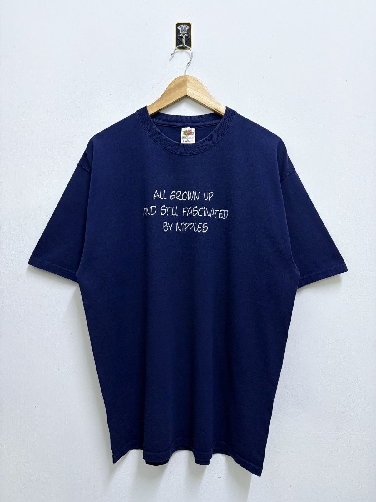 Vintage 2000's Wording Humor " Love Nipples Ladies " T-Shirt Size US L / EU 52-54 / 3 - 1 Thumbnail