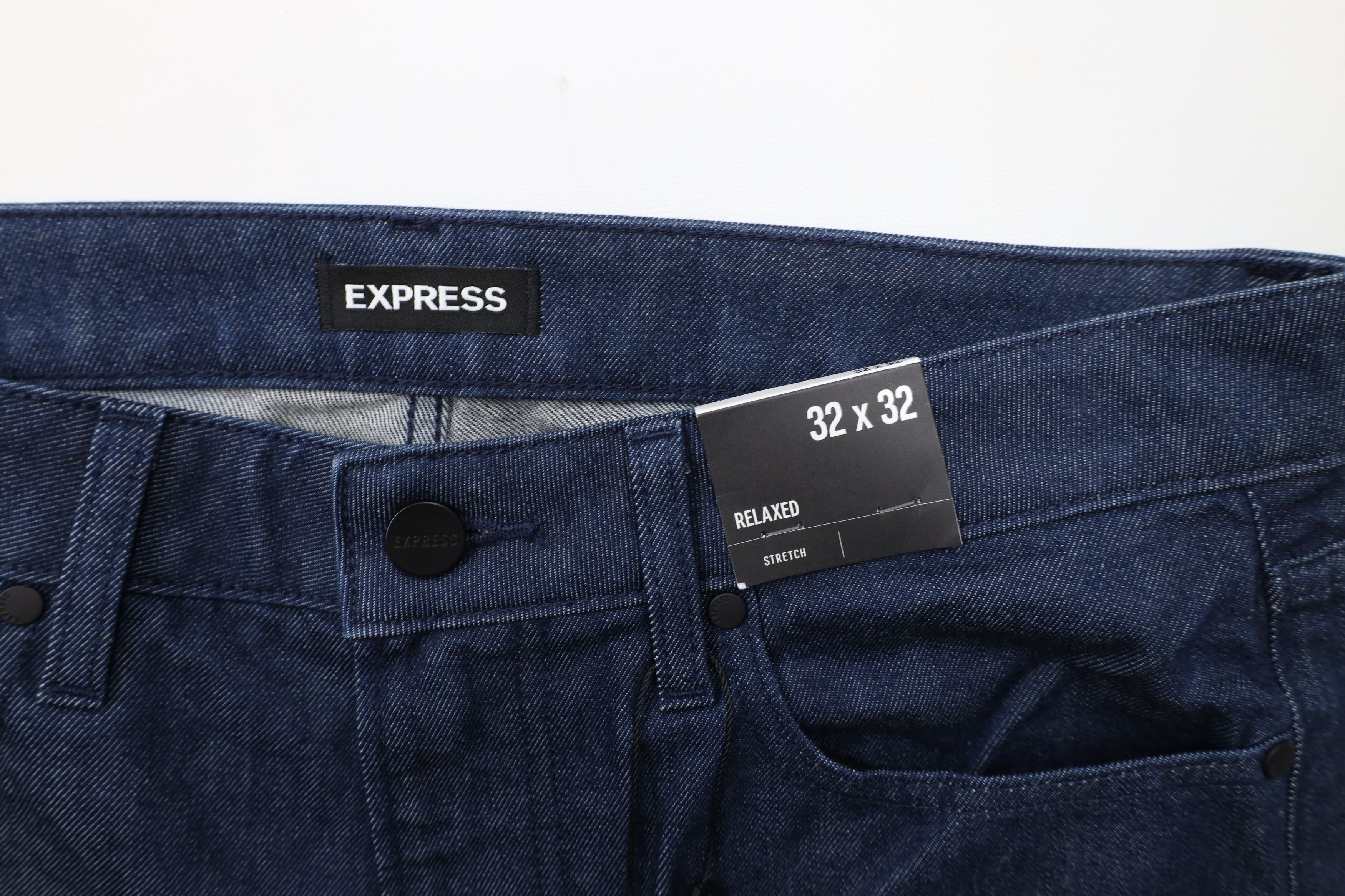 Express × Vintage New Express Relaxed Fit Straight Leg Denim Jeans Blue Size US 32 / EU 48 - 5 Thumbnail