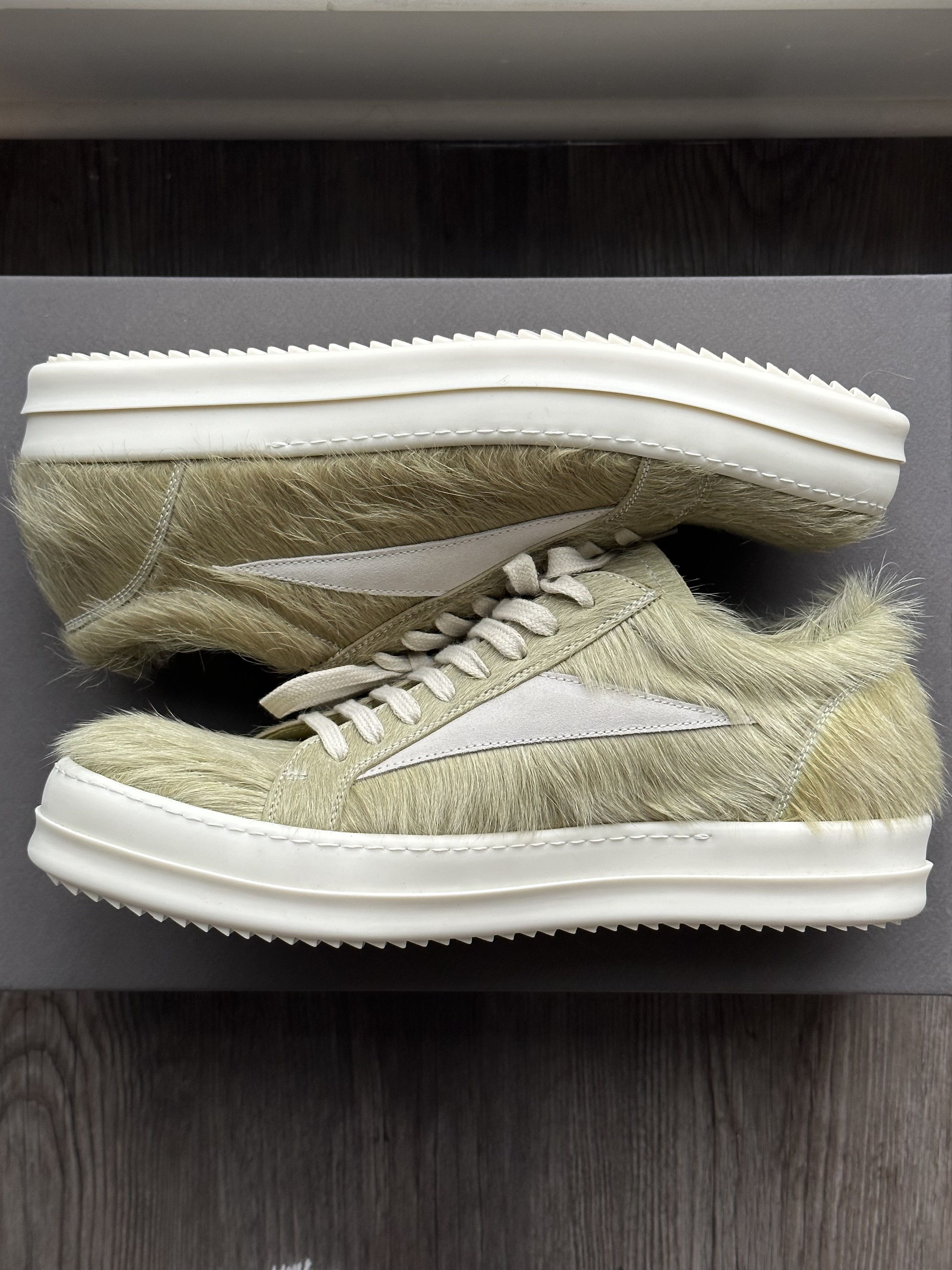 Rick Owens FW23 LUXOR RUNWAY VINTAGE SNEAKER PONYHAIR Size US 10 / EU 43 - 1 Thumbnail