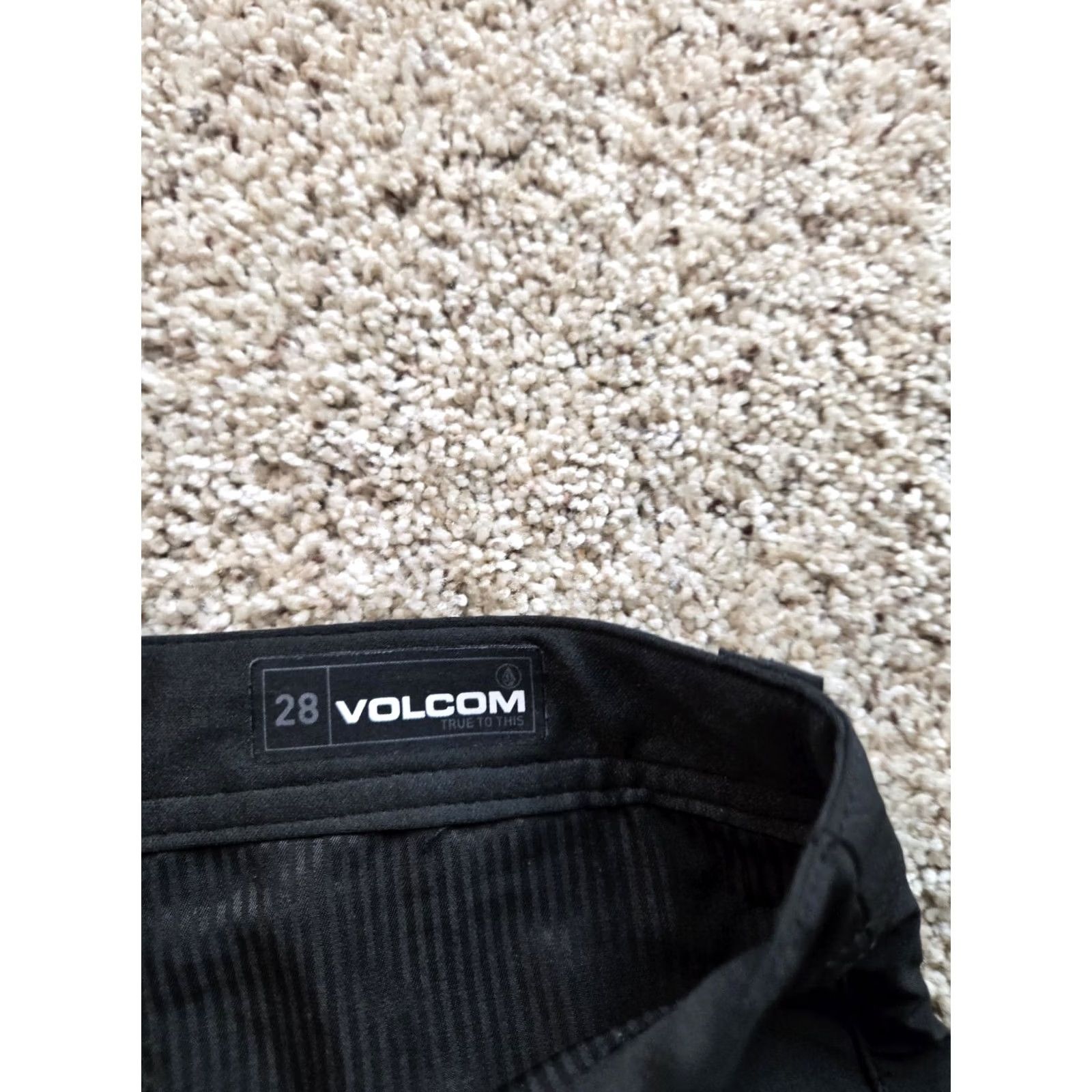 Volcom Volcom Hybrid Shorts Mens 28 Black Chino Flat Front Stretch Pockets 9" Inseam Size US 28 / EU 44 - 3 Thumbnail