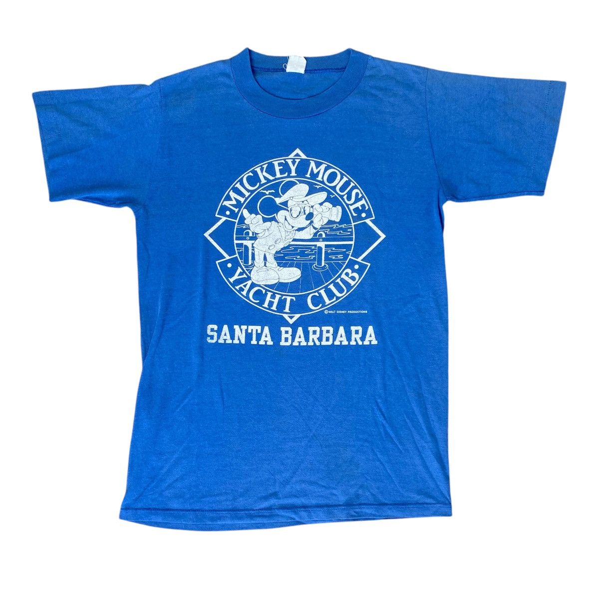 Cartoon Network × Disney × Vintage Vintage Rare Mickey Mouse Yacht Club Santa Barbara 80s Tee Size US S / EU 44-46 / 1 - 1 Thumbnail