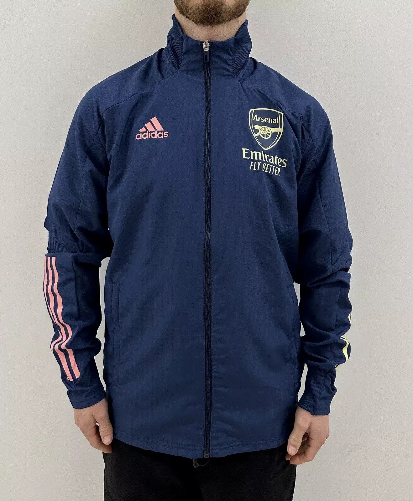Adidas Arsenal 2020 2021 Presentation Jacket Track Football Soccer Size US M / EU 48-50 / 2 - 1 Thumbnail
