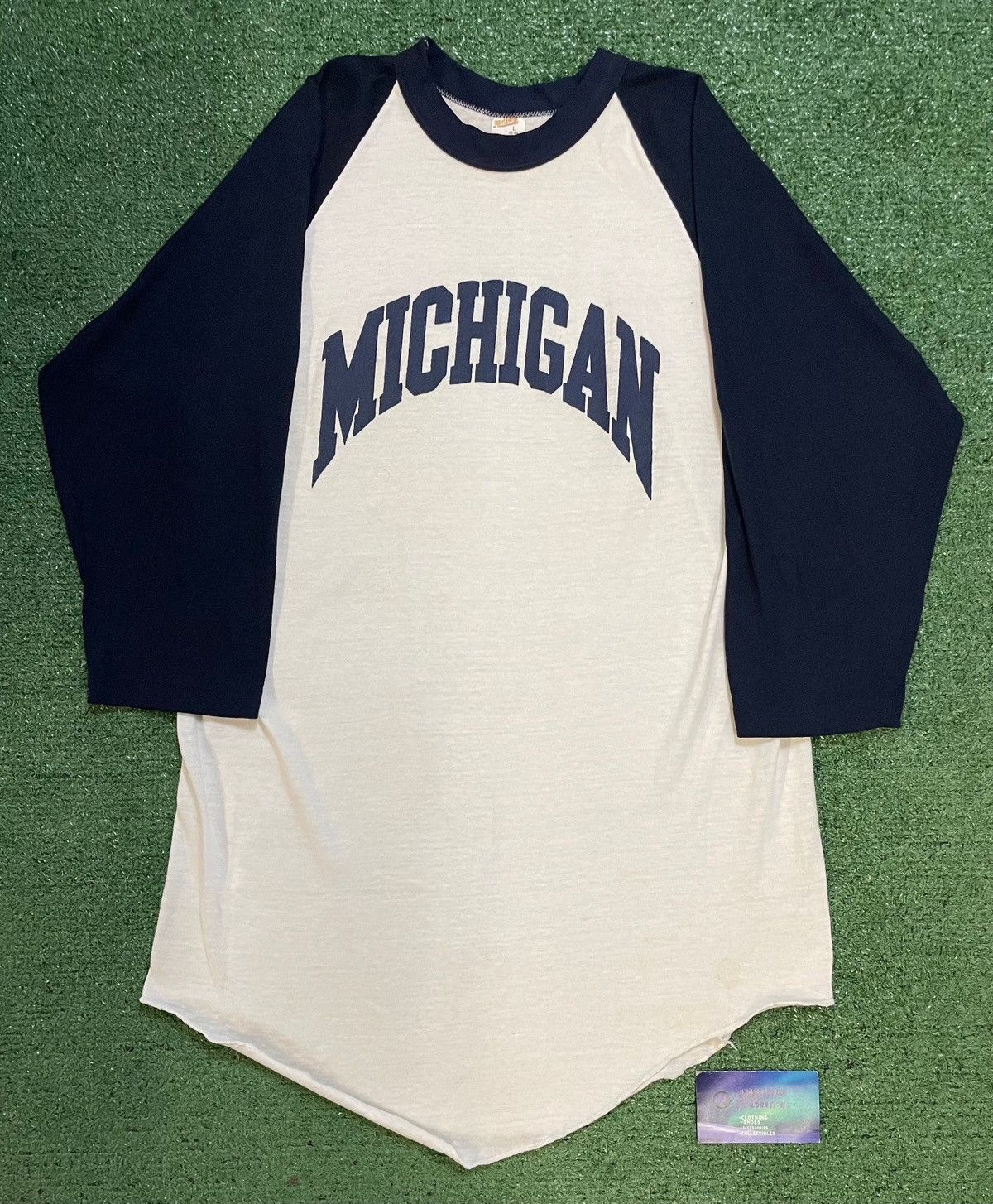 Vintage Vintage 1970s university of Michigan longsleeve Size US L / EU 52-54 / 3 - 1 Thumbnail
