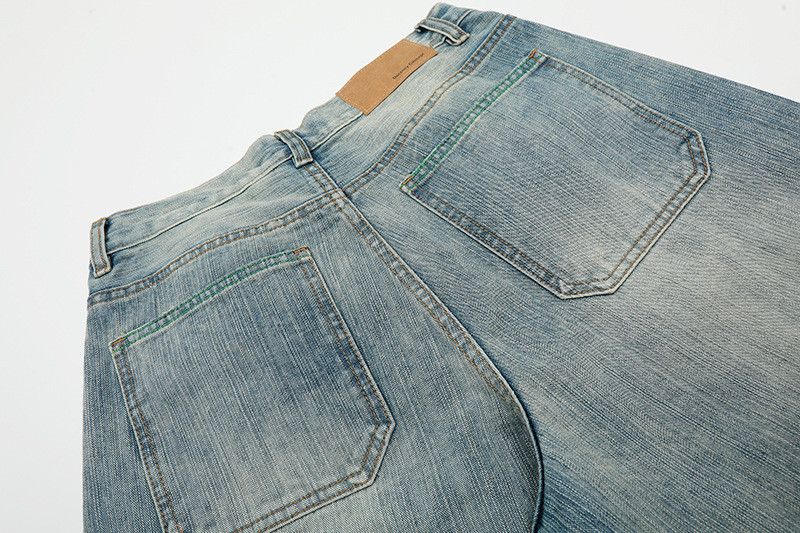 Vintage American retro Cleanfit bamboo pattern curved jeans Size US 32 / EU 48 - 5 Thumbnail
