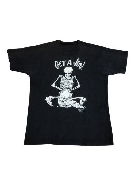 Fashion Victim × Vintage Vintage 1992 Fashion Victim Get A Job Tee Size US XL / EU 56 / 4 - 1 Thumbnail