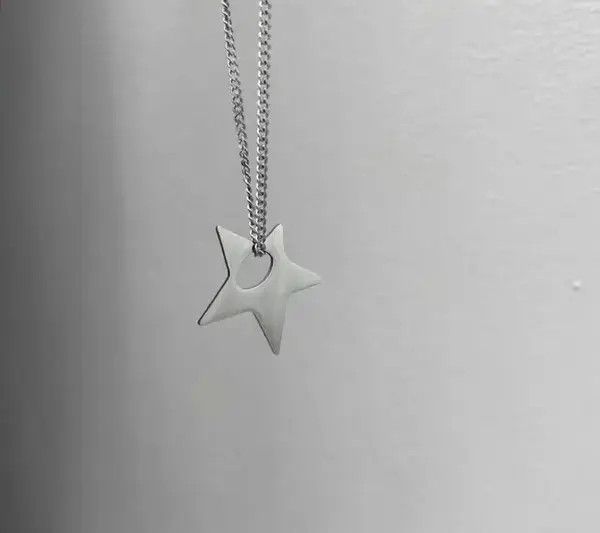 Japanese Brand Chain Star Necklace Y2K Pop Punk Grunge Size ONE SIZE - 3 Thumbnail
