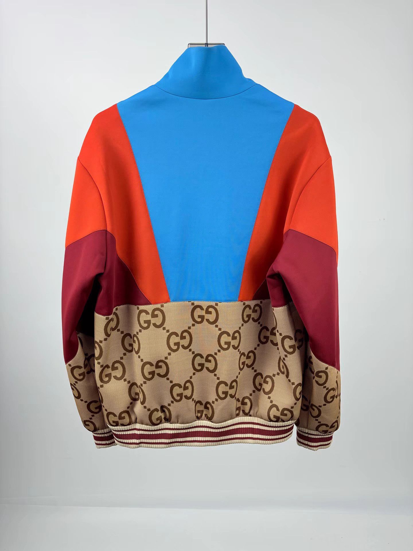 Gucci GUCCI All-Over Logo Color-Block Zip Jacket Size US M / EU 48-50 / 2 - 2 Thumbnail