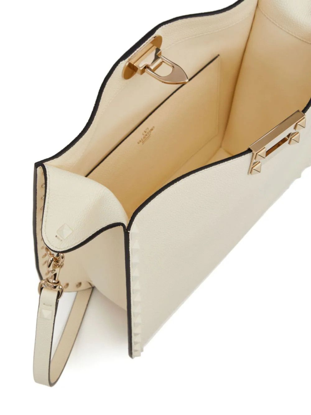 Valentino o1s22i1n0924 Size: OS / Rockstud Hobo Bag in White Size ONE SIZE - 7 Thumbnail