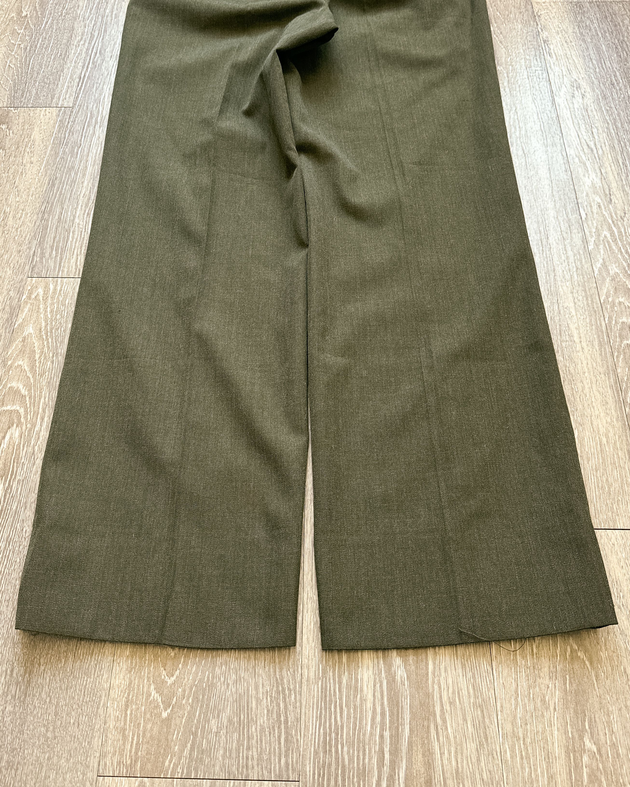 Vintage Vintage Defense Logistic Agency Army Green Gabardine Trouser Size US 30 / EU 46 - 4 Thumbnail