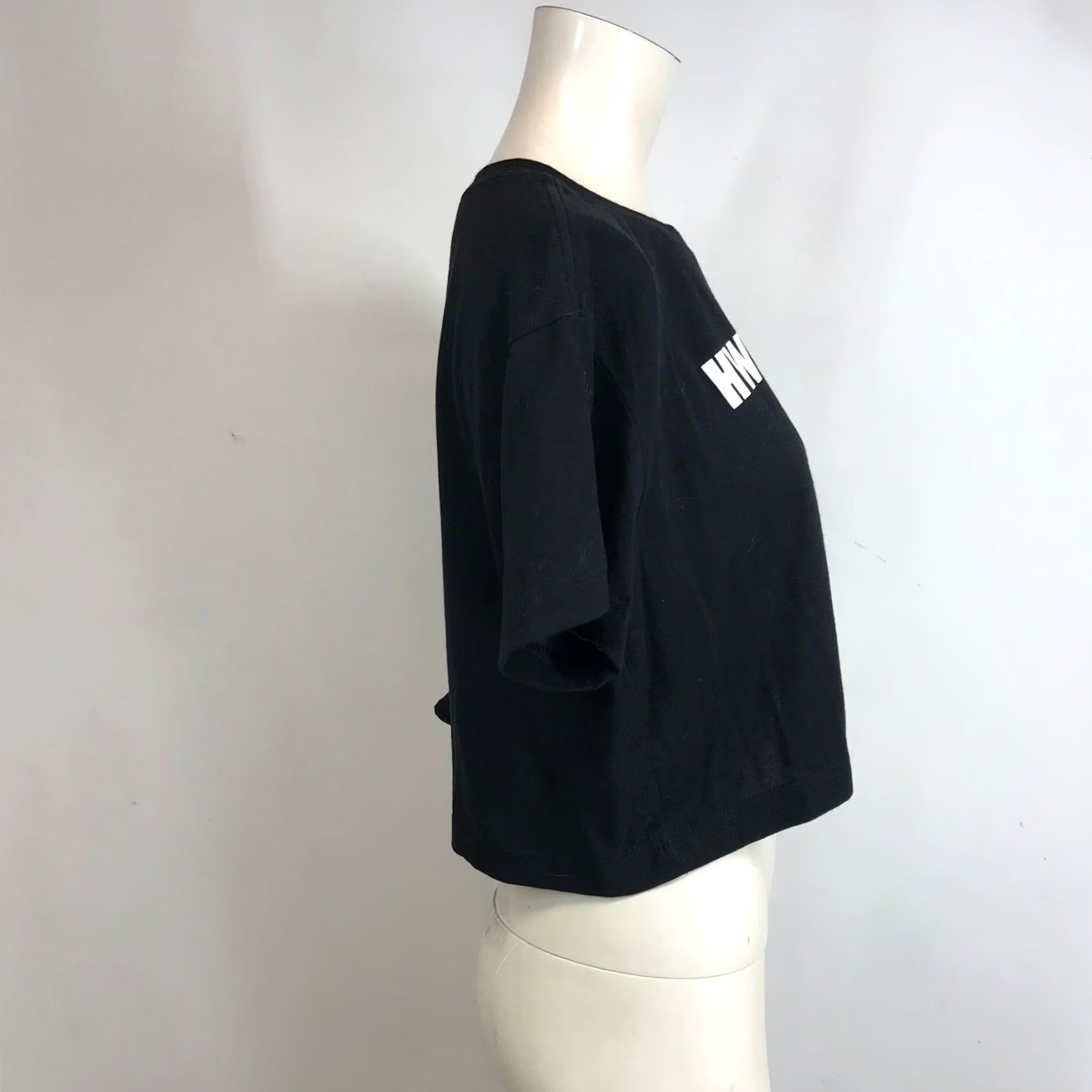 Nike Nike Tee Womens S Black Dri FIT Mat Fraser HWPO Graphic Crop Top Size S / US 4 / IT 40 - 4 Thumbnail