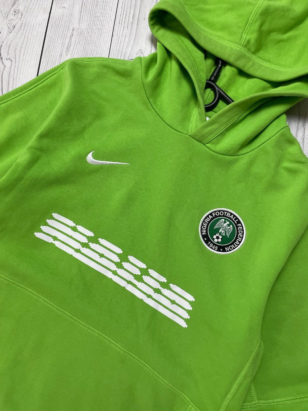 Nike Nike X Nigeria soccer hoodie rare Ninja size S green Size US S / EU 44-46 / 1 - 2 Thumbnail