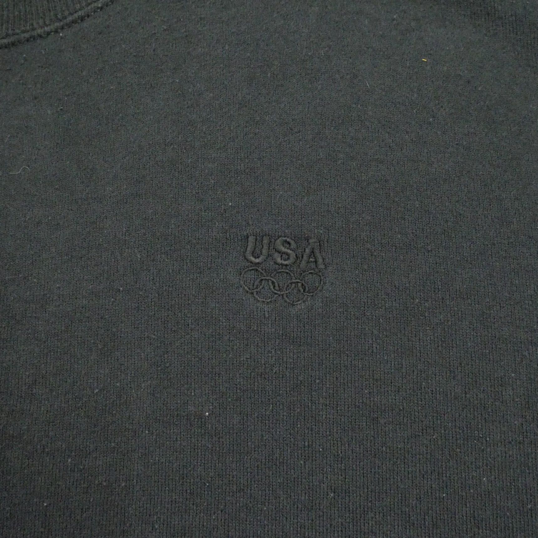 Vintage VINTAGE Olympics Sweatshirt Pullover Black XL Tall XLT Mens 90s Sweatshirt Crew Neck Logo Cotton Fleece Big & Tall Size US XL / EU 56 / 4 - 2 Thumbnail