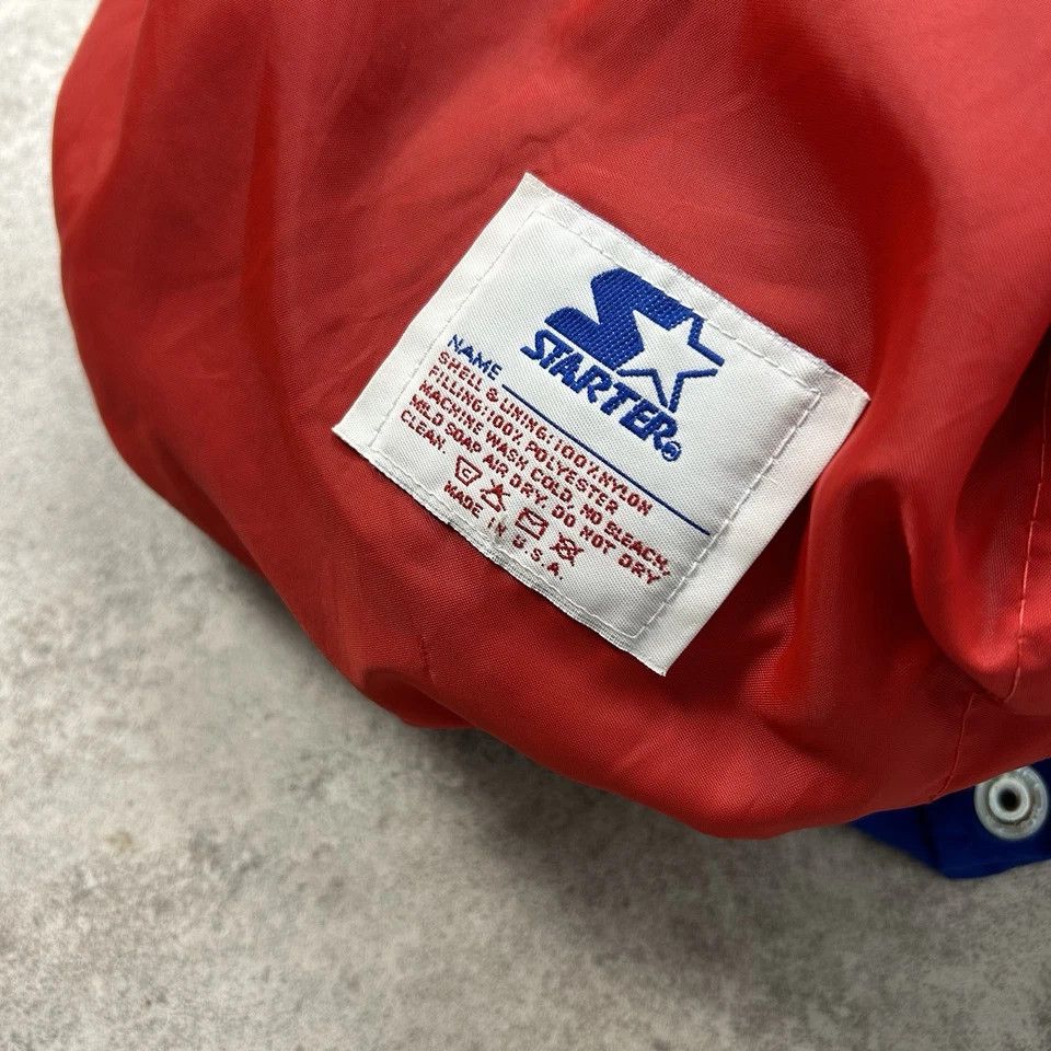 NFL × Starter × Vintage NEW YORK GIANTS STARTER SATIN JACKET MADE IN USA SIZE XL Size US XL / EU 56 / 4 - 6 Thumbnail