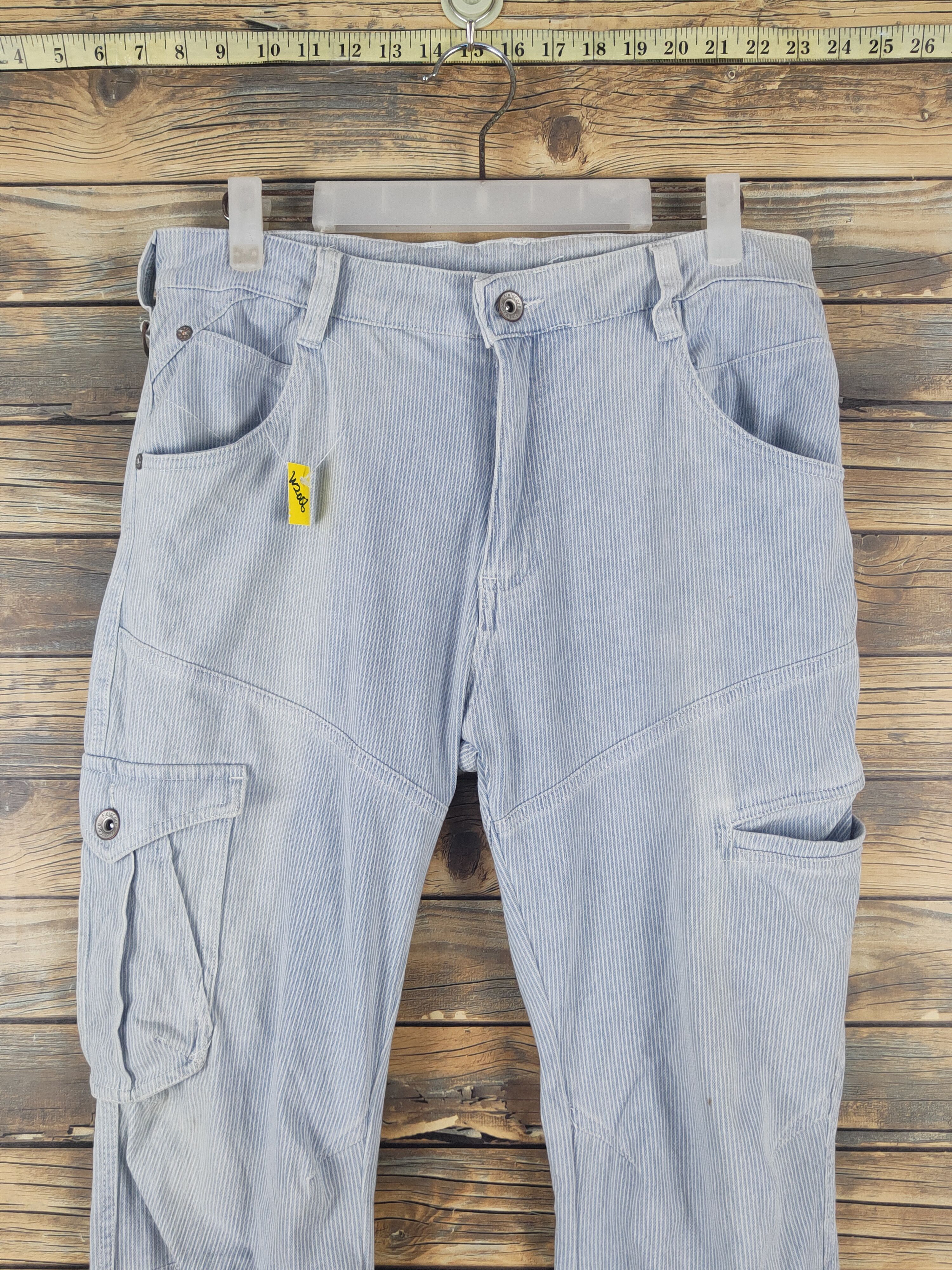 Japanese Brand FieldCore Light Blue Distressed Soft Jeans #W2006 Size US 31 - 2 Thumbnail