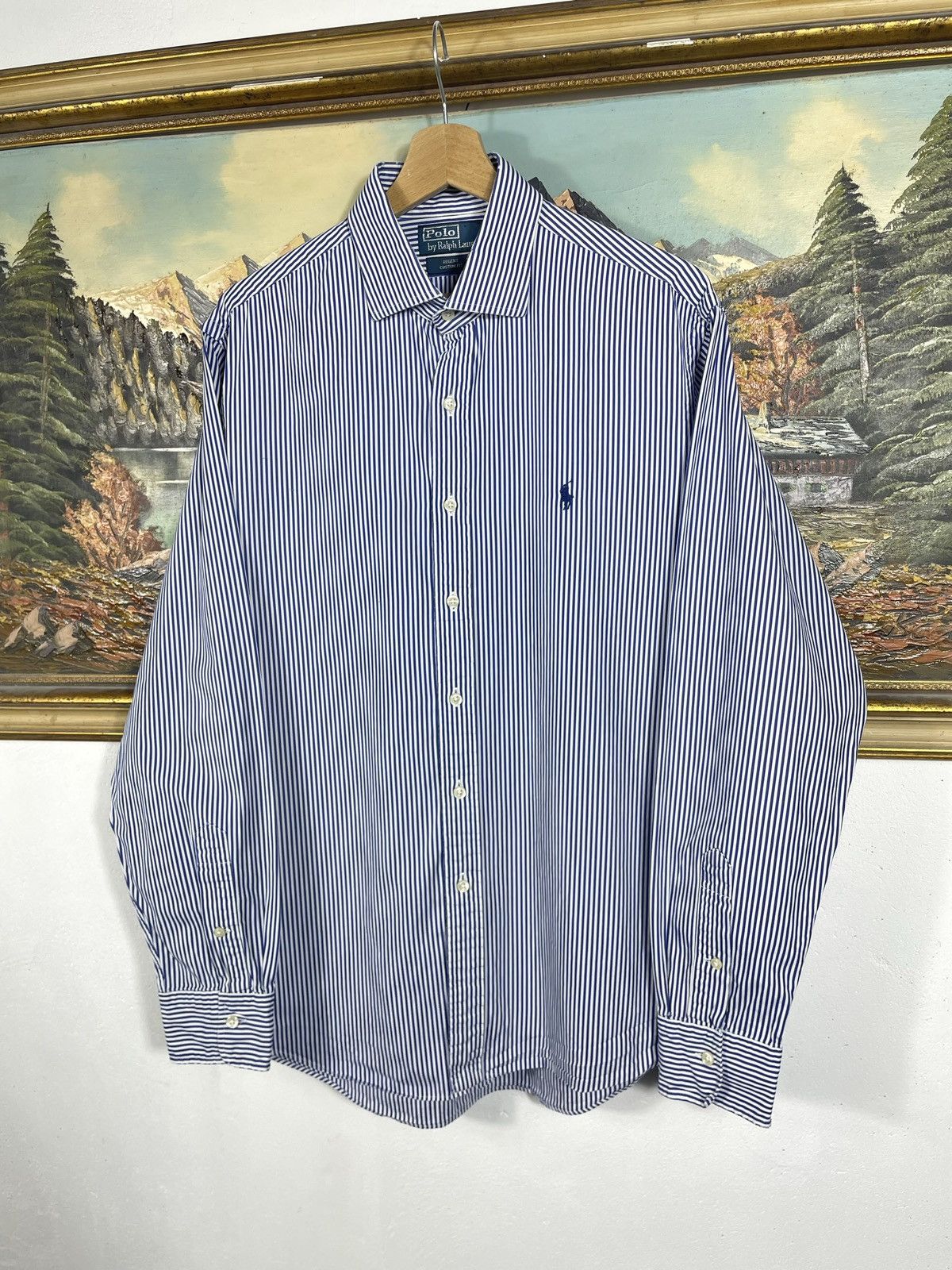 Polo Ralph Lauren Polo Ralph Lauren Blue Checkered Shirt Old Money Luxury Size US XL / EU 56 / 4 - 3 Thumbnail