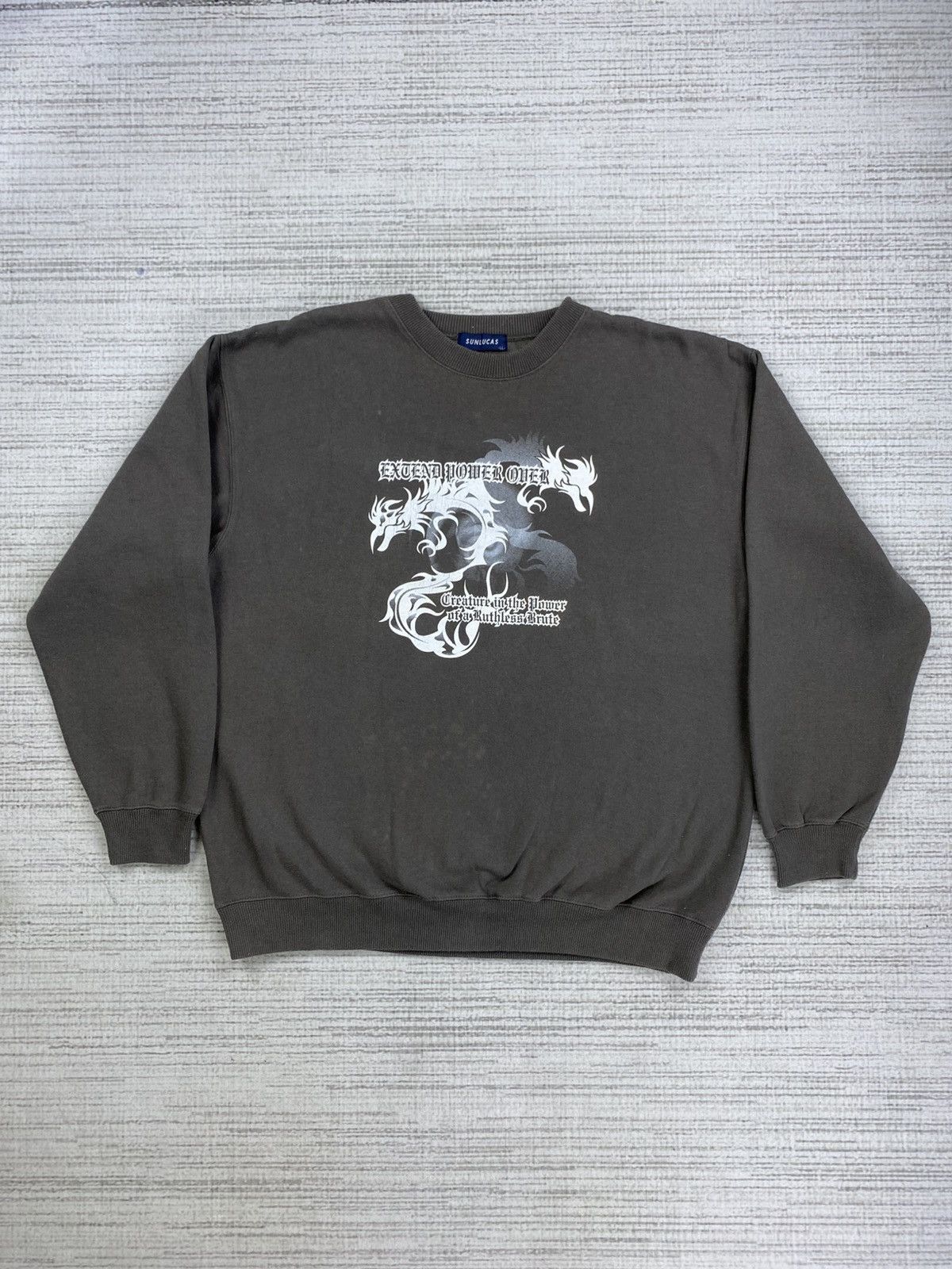 Dragonfly × Japanese Brand × Vintage Vintage Sunlucas Dragonfly Printed Sweatshirt Size US L / EU 52-54 / 3 - 1 Thumbnail