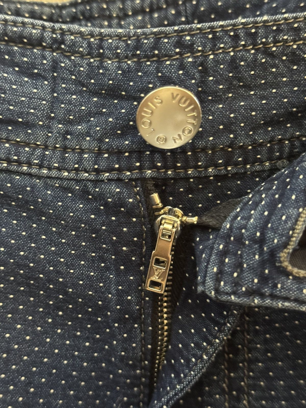 Louis Vuitton Louis vuitton cropped jacquard denim pants 48 men XXL Size US 42 / EU 58 - 6 Thumbnail