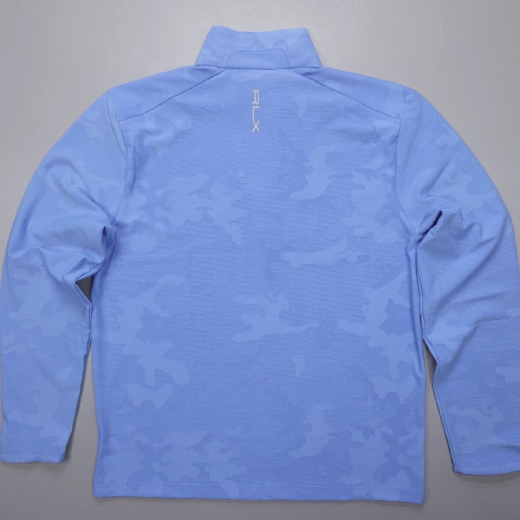 RLX Ralph Lauren RLX Ralph Lauren Golf 1/4 Zip Pullover Camo Jacquard Blue Wicking Men's Size M Size US M / EU 48-50 / 2 - 7 Thumbnail