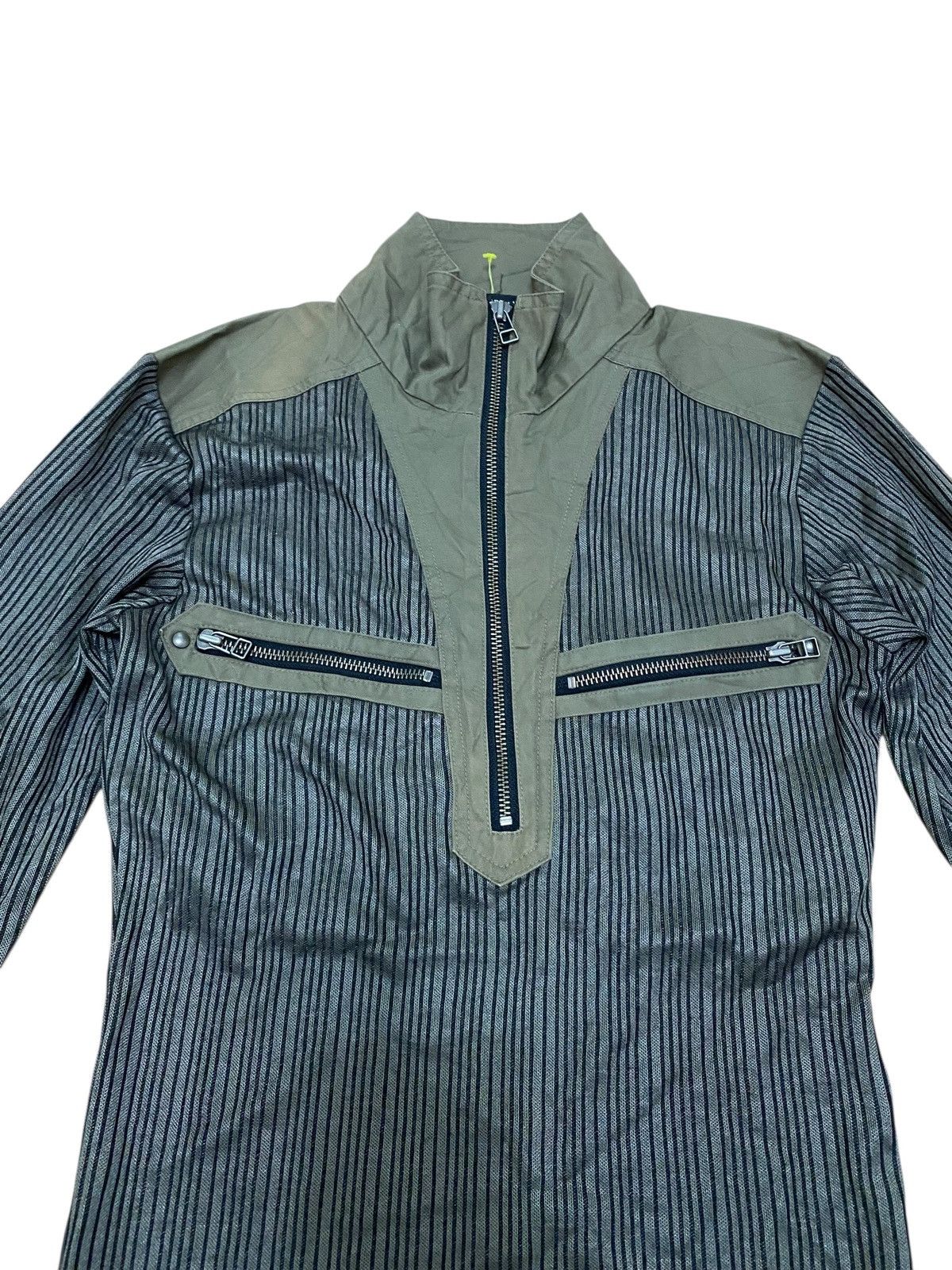 5351 POUR LES HOMMES × Designer × Japanese Brand Vintage 5351 pour les hommes tshirt longsleeve zipper Size M / US 6-8 / IT 42-44 - 2 Thumbnail