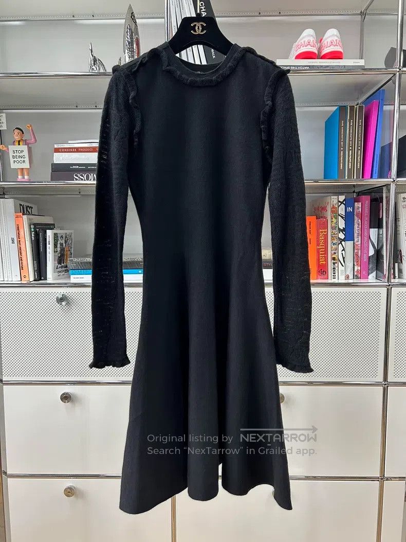 Chanel Chanel Black cashmere silk long-sleeved dress Size XXS / US 00 / IT 34 - 2 Thumbnail