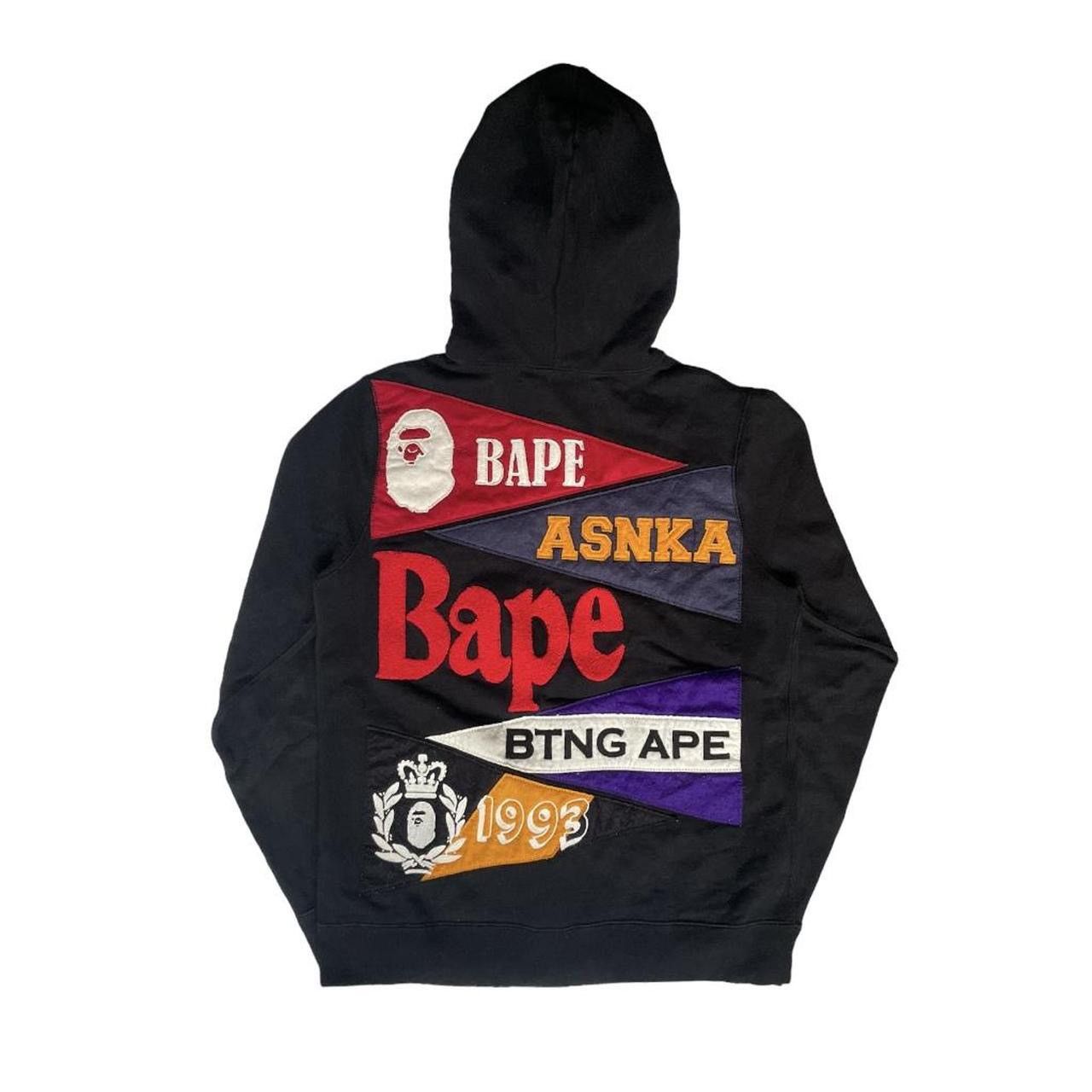 image of Bape Collegiate Hoodie in Black, Women's (Size Small)