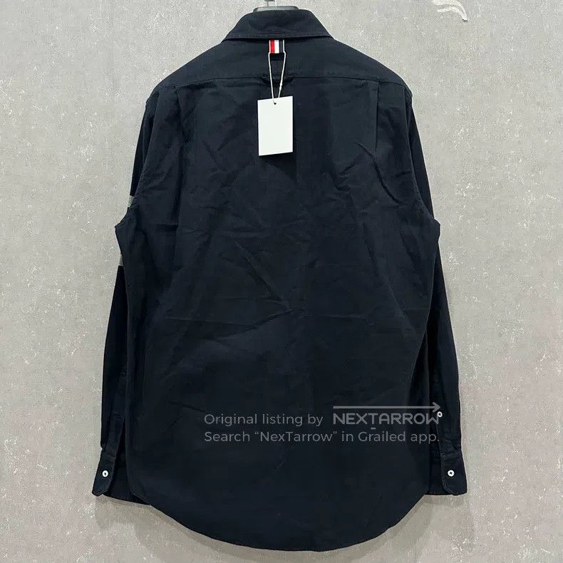 Thom Browne Thom Browne Blue and white shirt Size US XL / EU 56 / 4 - 2 Thumbnail