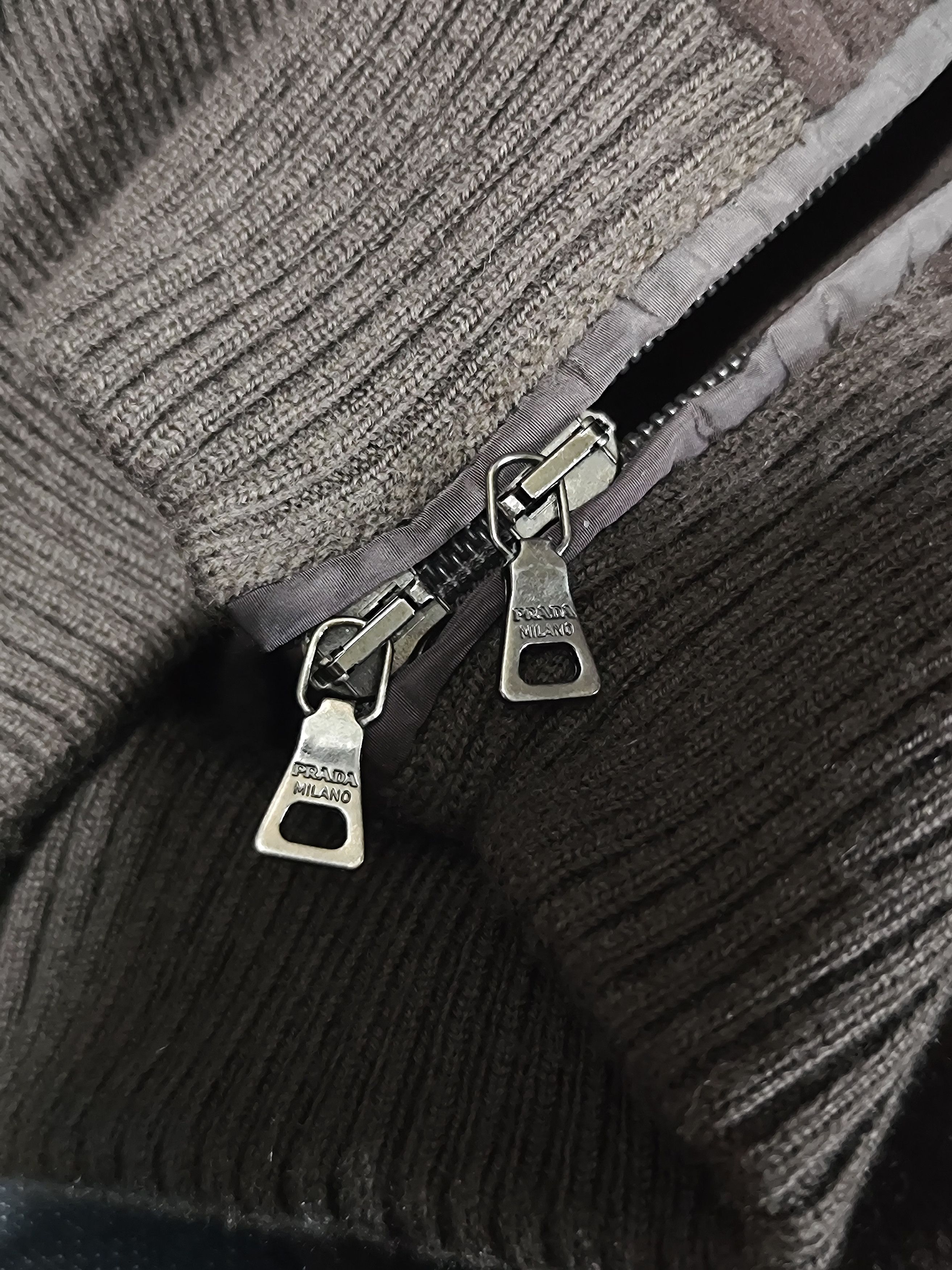 Prada Prada - Red Tab Half Zip Fleece Jacket Size US M / EU 48-50 / 2 - 9 Thumbnail