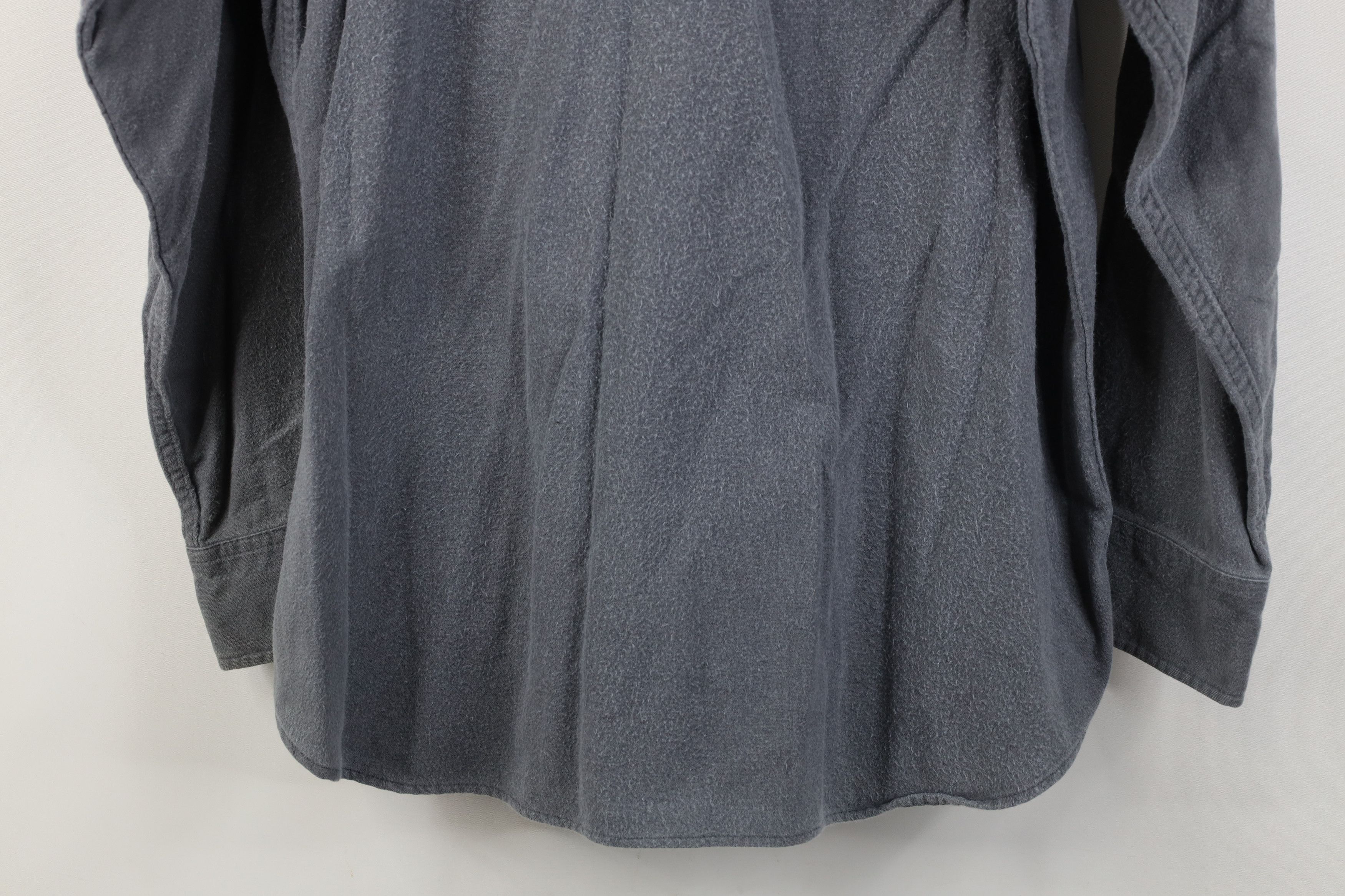 Lands' End Vintage 90s Lands End Chamois Cloth Button Shirt Gray USA Size US M / EU 48-50 / 2 - 11 Thumbnail
