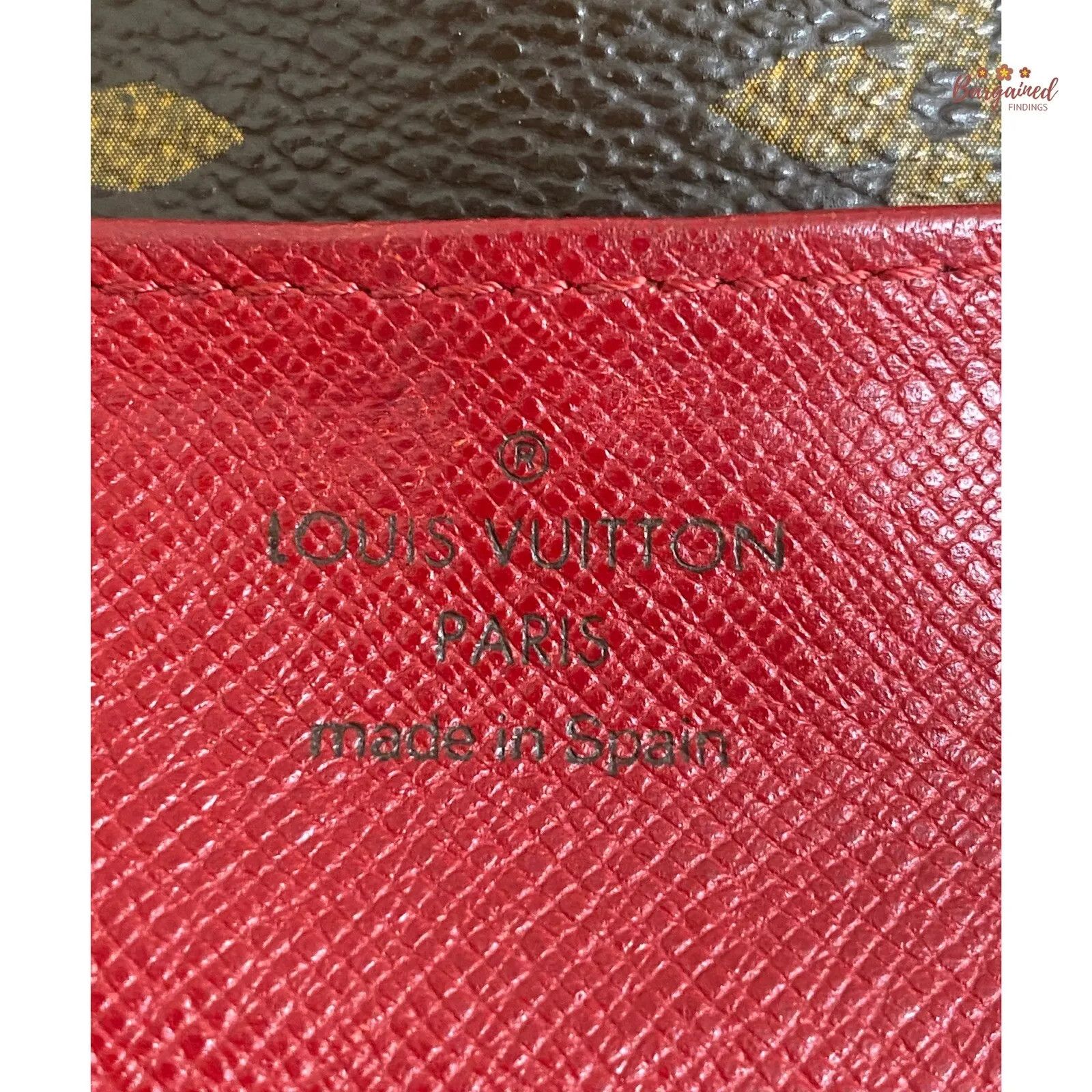 Louis Vuitton Louis Vuitton Monogram Canvas Leather Red Emilie Long Wallet Size ONE SIZE - 11 Thumbnail