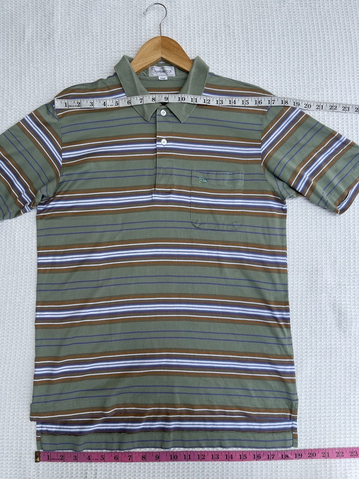 Burberry × OVER THE STRiPES × Vintage Last Drop🔥Rare🔥Vintage BURBERRY’S Polo Striped Shirt Size US M / EU 48-50 / 2 - 13 Thumbnail