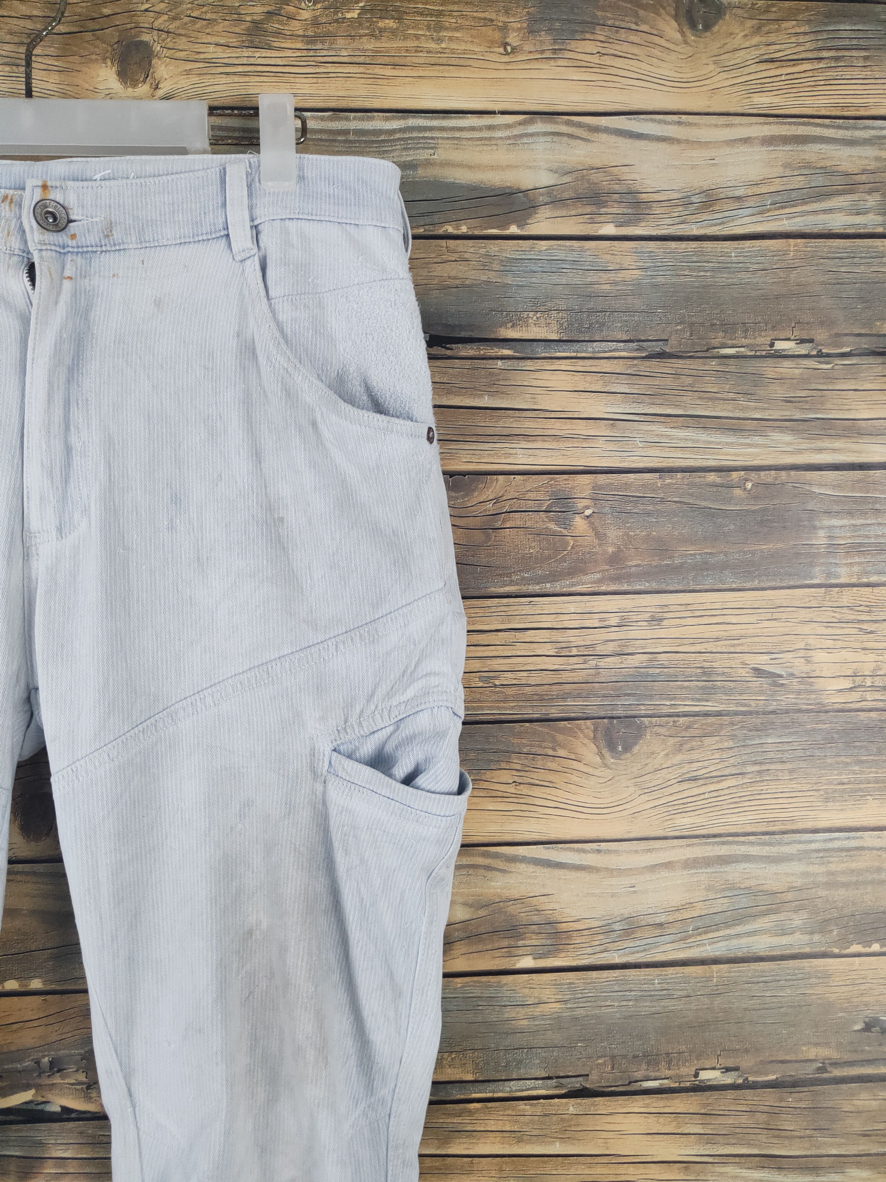 Japanese Brand FieldCore Light Blue Distressed Soft denim Jeans #W2000 Size US 32 / EU 48 - 5 Thumbnail