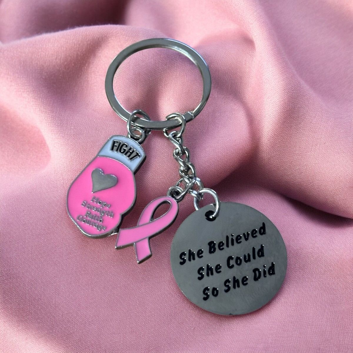 Other Breast Cancer awareness key chain Size ONE SIZE - 1 Preview