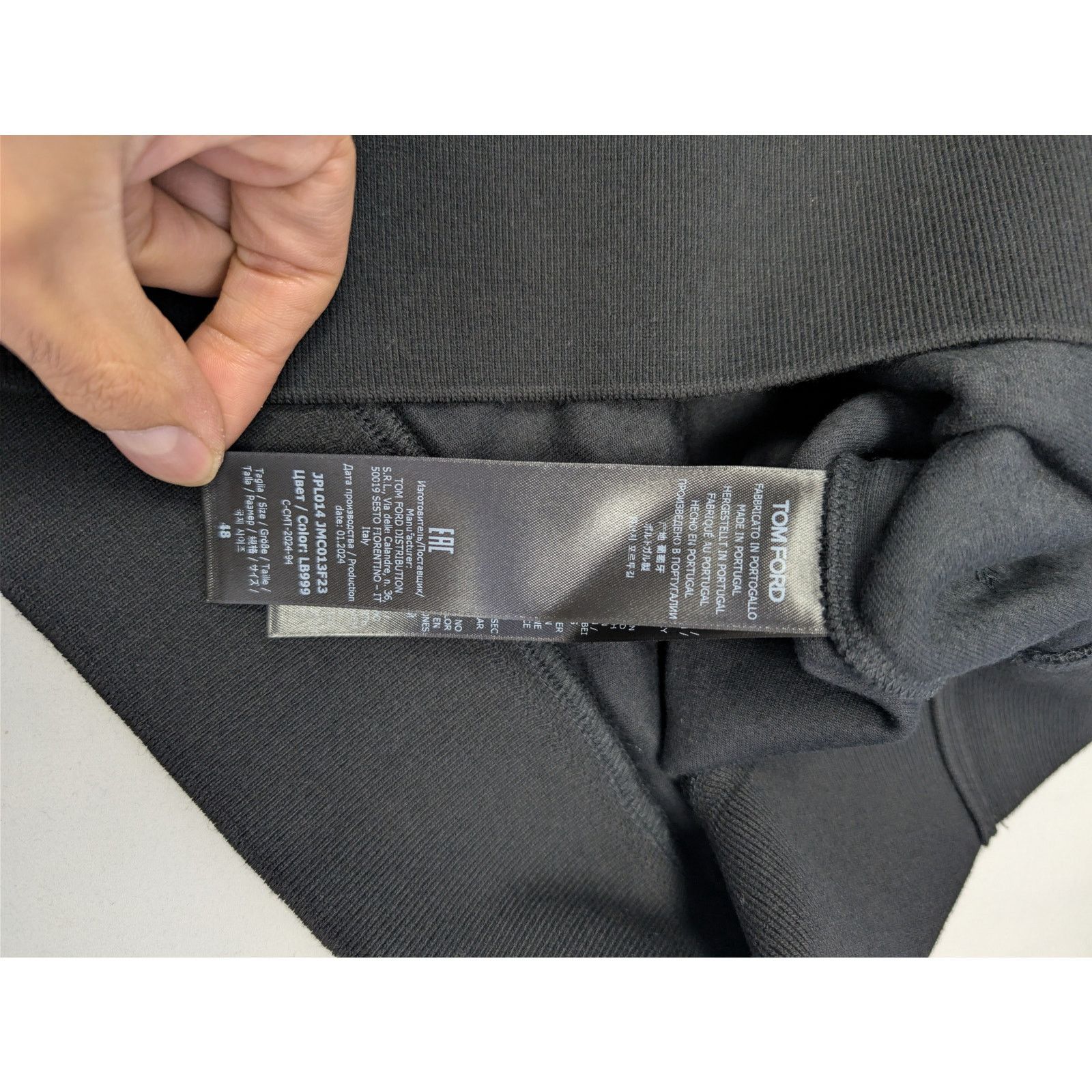 Tom Ford o1rshd1 Long Sleeve Velvet Polo Shirt in Black Size US M / EU 48-50 / 2 - 18 Thumbnail