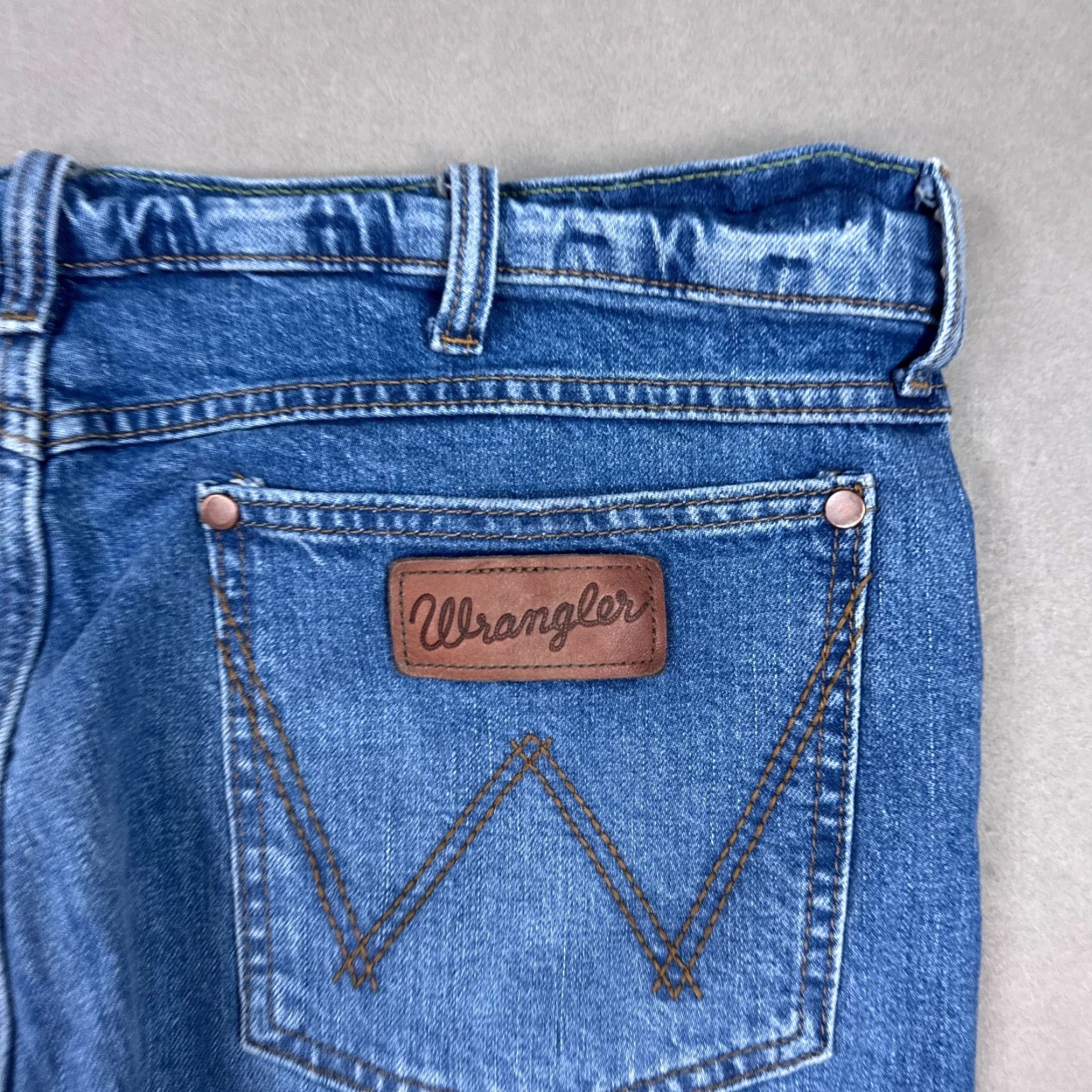 Wrangler Wrangler Jeans Mens 36x32 Blue Retro Slim Straight Western Cowboy Denim Pants Shirt? Size US 36 / EU 52 - 5 Thumbnail