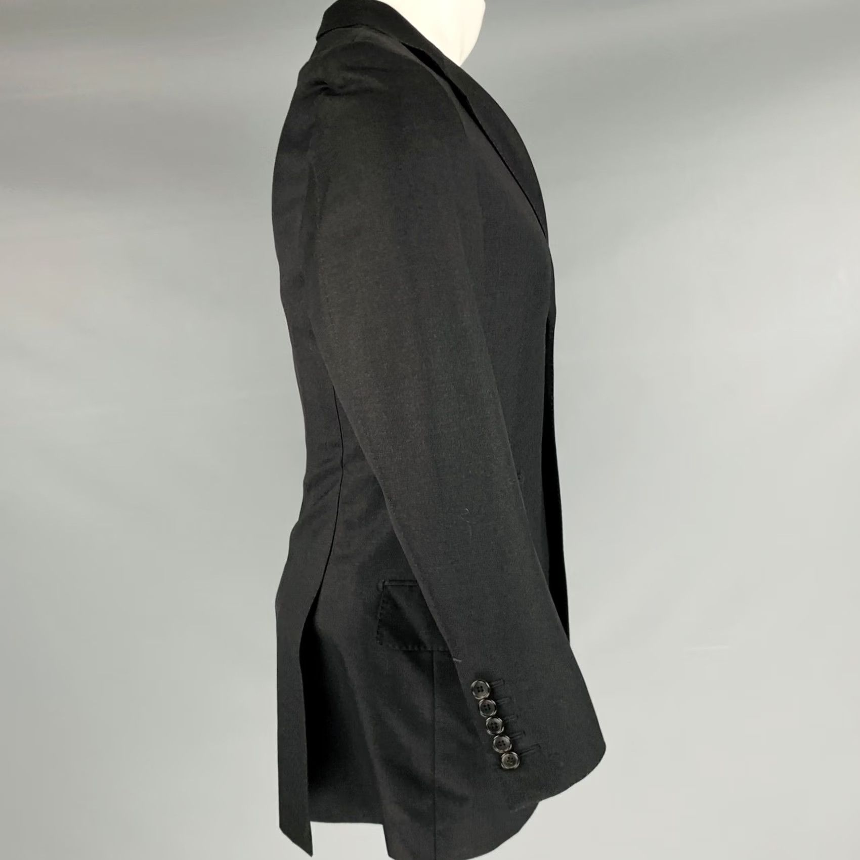 Tom Ford TOM FORD Grey Wool Peak Lapel Sport Coat 38 Mens Size US XXS / EU 40 - 2 Thumbnail