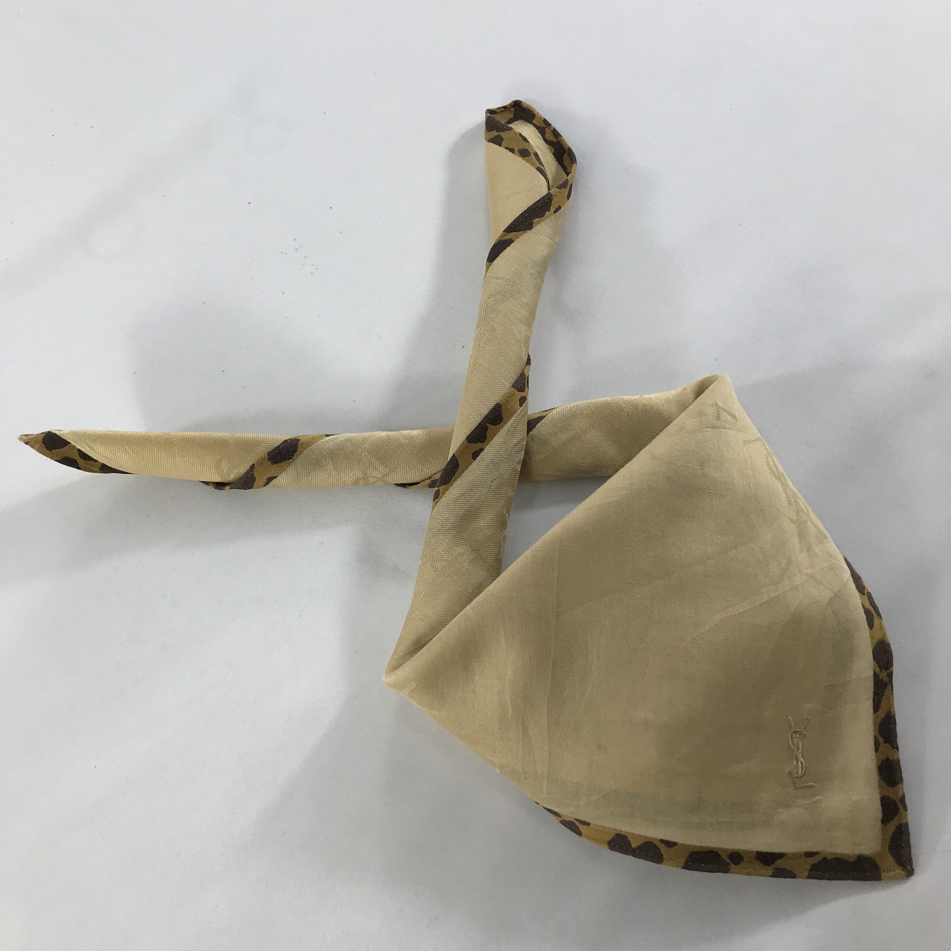 Vintage × Yves Saint Laurent Yves Saint Laurent Bandana /Handkerchief/Neckerchief -S1540 Size ONE SIZE - 4 Thumbnail