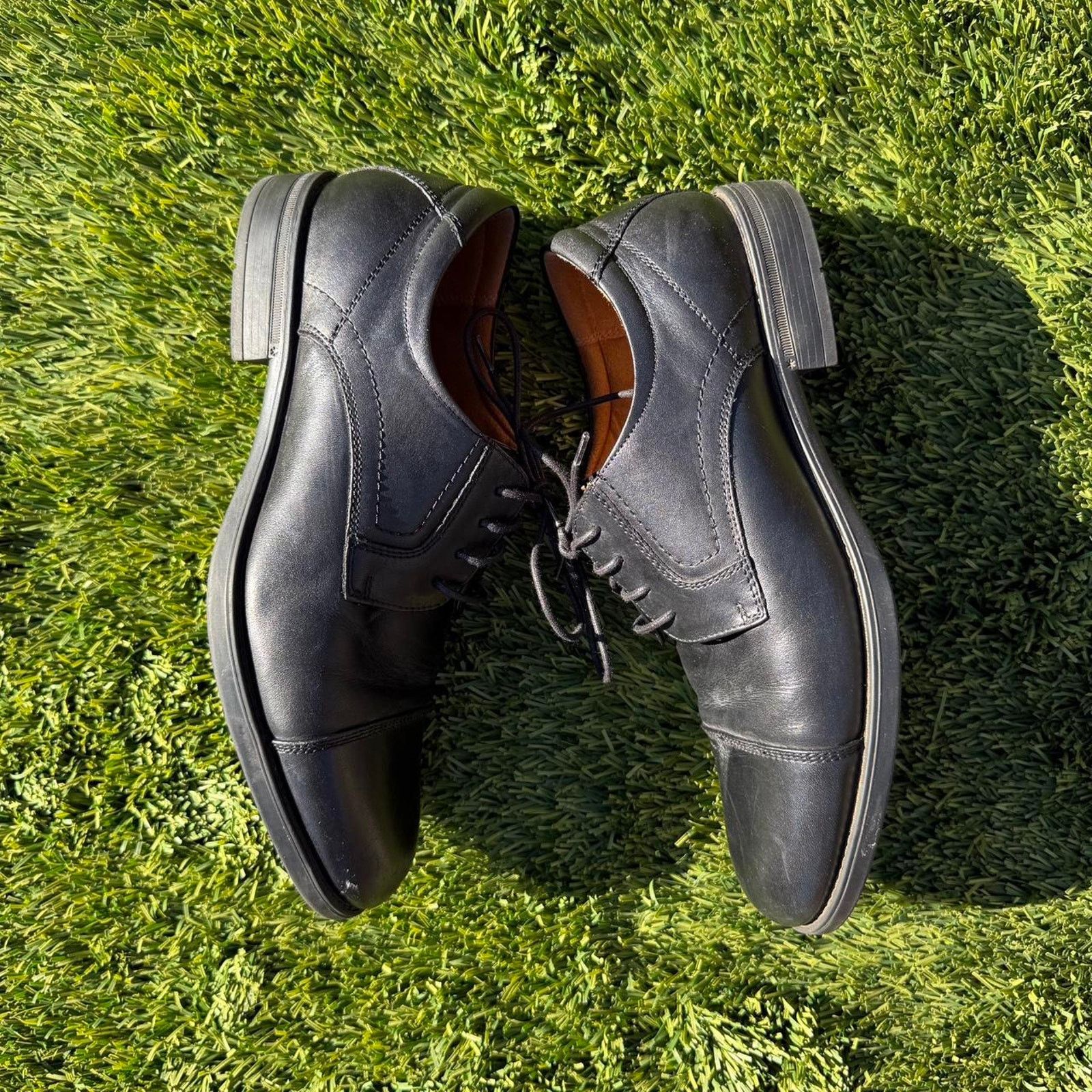 Florsheim Black Dress Shoes Lace Up Florsheim Size 9.5 Men's US Size US 9 / EU 42 - 3 Thumbnail