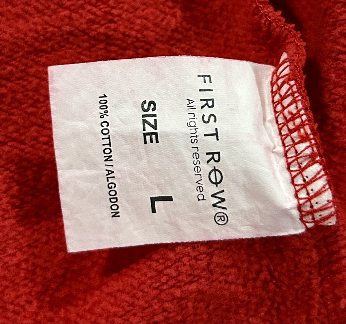 Other First Row "Wake Up & Be Fierce" Full-Zip Hoodie -Red Wash Size US L / EU 52-54 / 3 - 14 Thumbnail