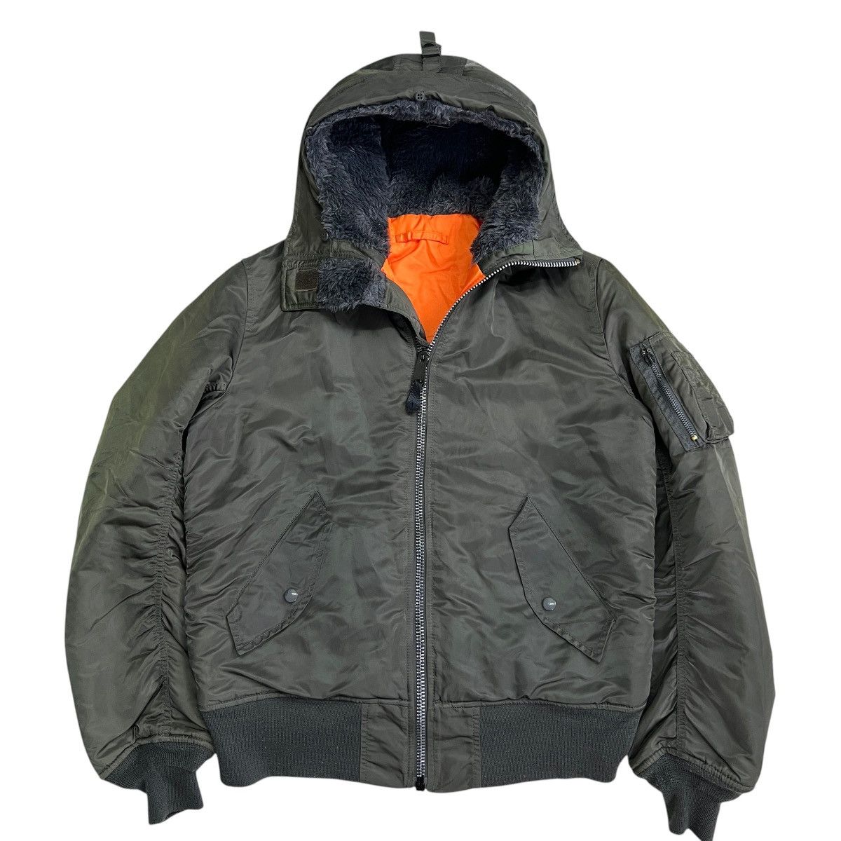 Alpha Industries 💥 ALPHA M-1 WITH HOODED BOMBER JACKET Size US L / EU 52-54 / 3 - 2 Thumbnail