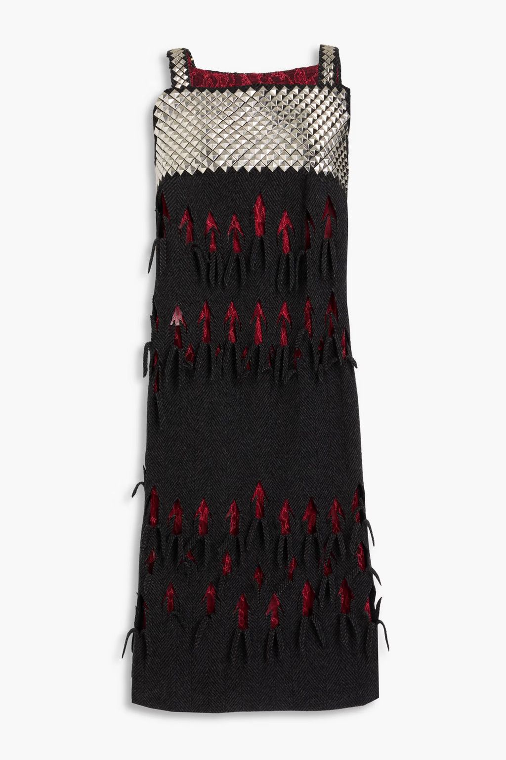 image of Maison Margiela O1W1Db10324 Midi Dress In Red, Women's (Size Small)