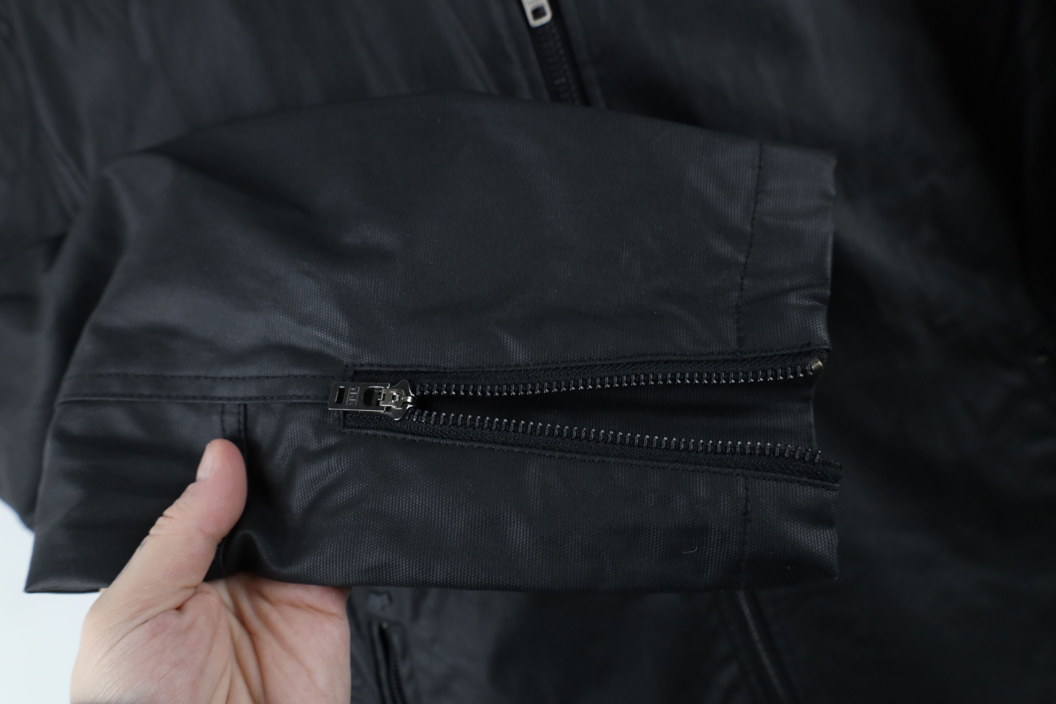 Fox Racing × Vintage Vintage Fox Racing Canvas Cafe Racer Bomber Jacket Black Size US XL / EU 56 / 4 - 4 Thumbnail