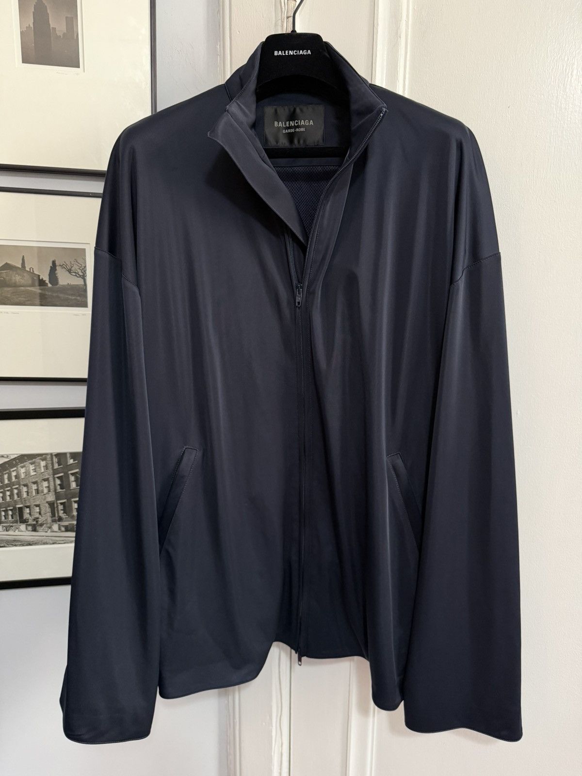 Balenciaga New Spring 23 Garde-Robe Fluid Tracksuit Jacket [48] Size US M / EU 48-50 / 2 - 1 Thumbnail