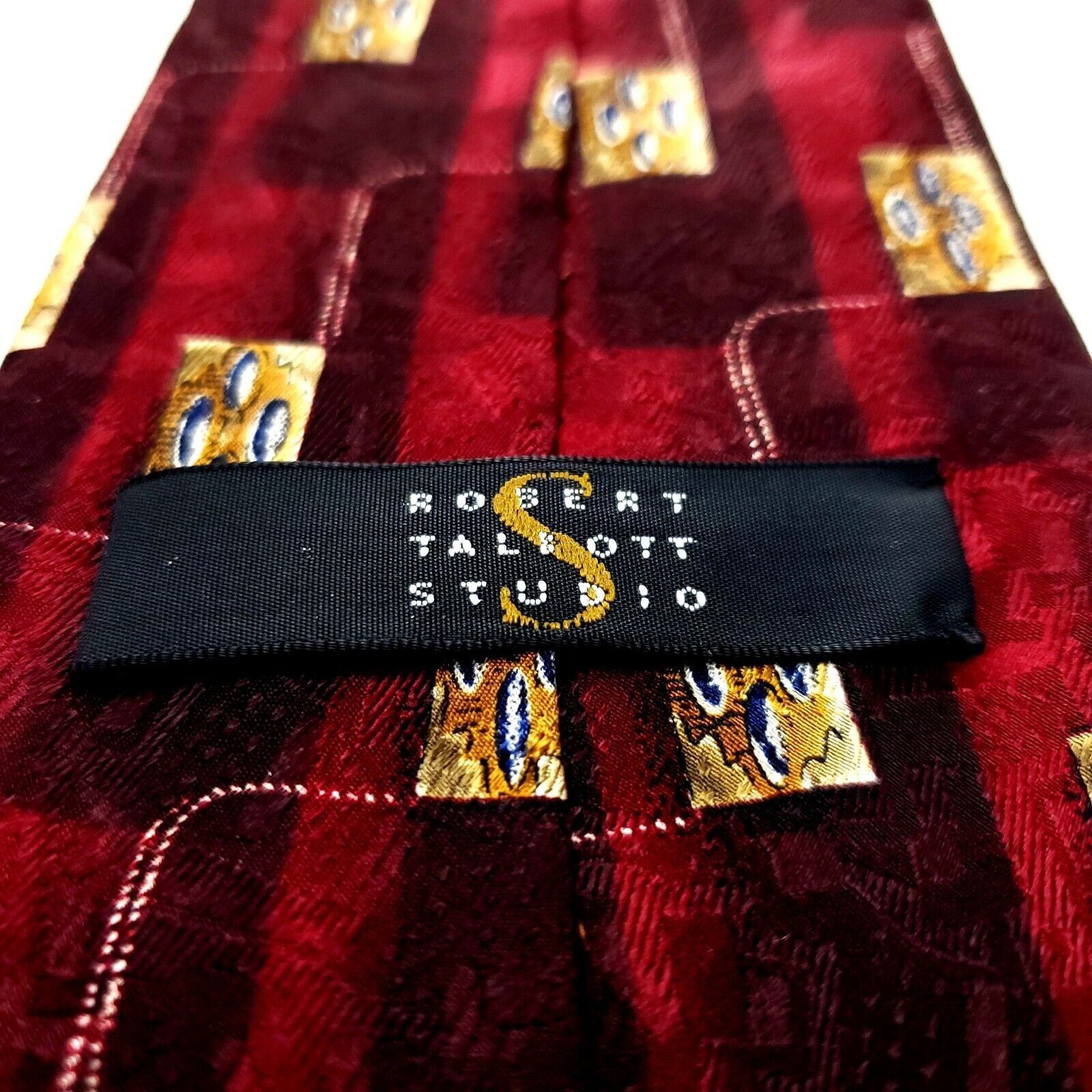 Robert Talbott Robert Talbott Studio Silk Tie Print Red USA Hand Sewn Size ONE SIZE - 5 Thumbnail