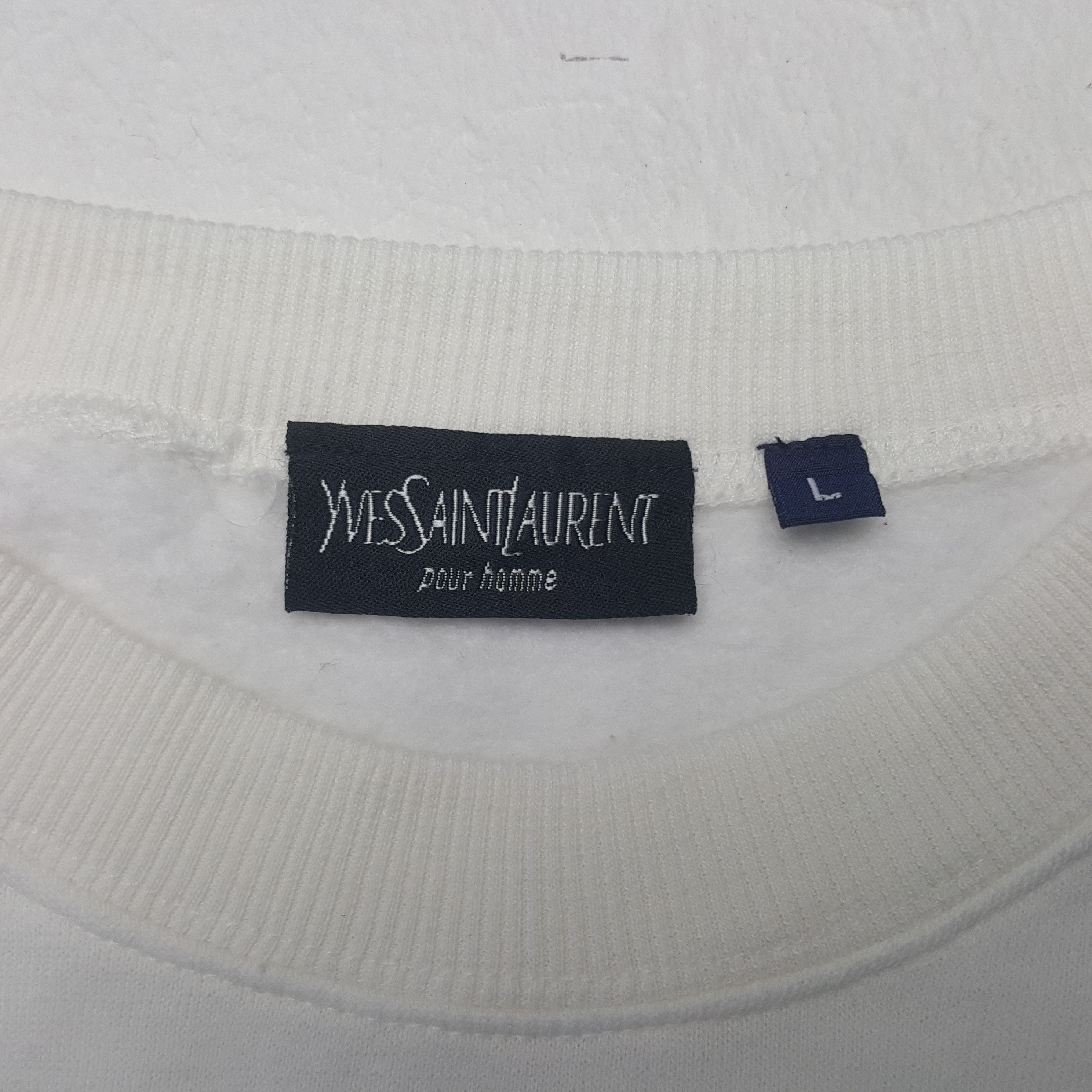 Vintage Vintage Yves Saint Laurent Pour Homme Designer Sweatshirt Size US L / EU 52-54 / 3 - 5 Thumbnail