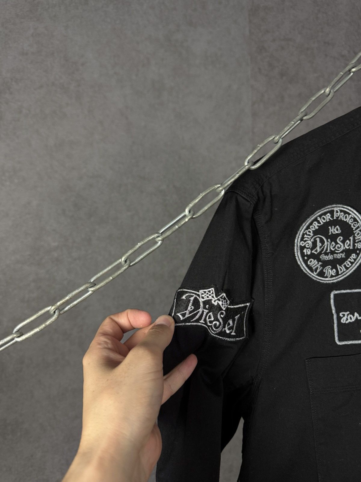Diesel Diesel designer patch shirt Size US XL / EU 56 / 4 - 5 Thumbnail