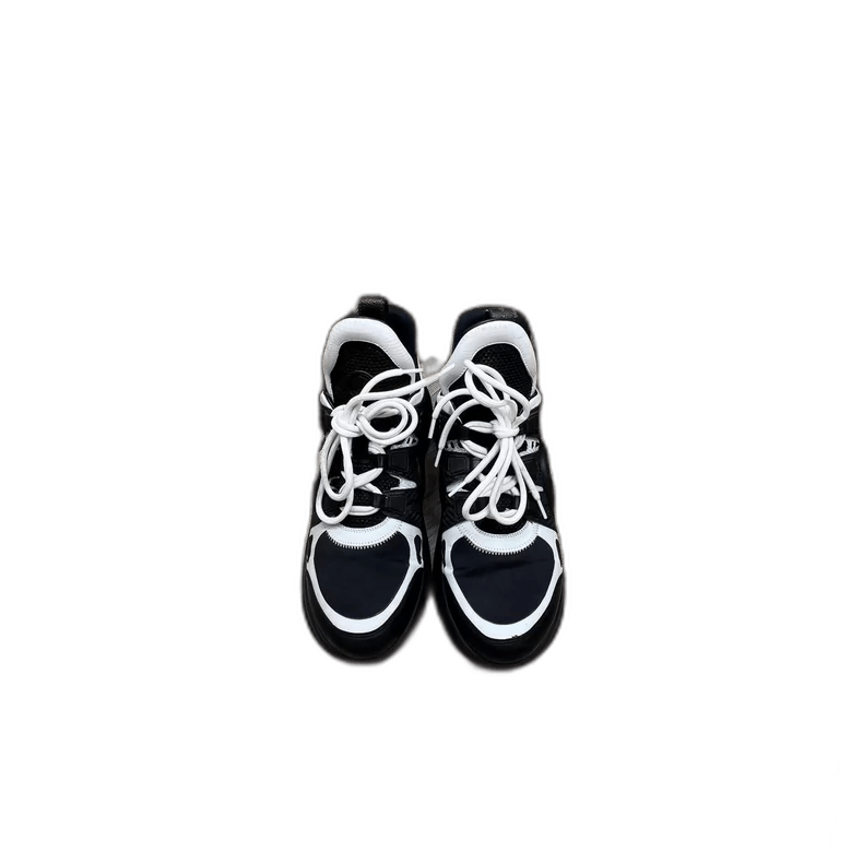 Louis Vuitton LV Louis Vuitton Black White Sneakers Size US 7.5 / EU 40-41 - 1 Thumbnail