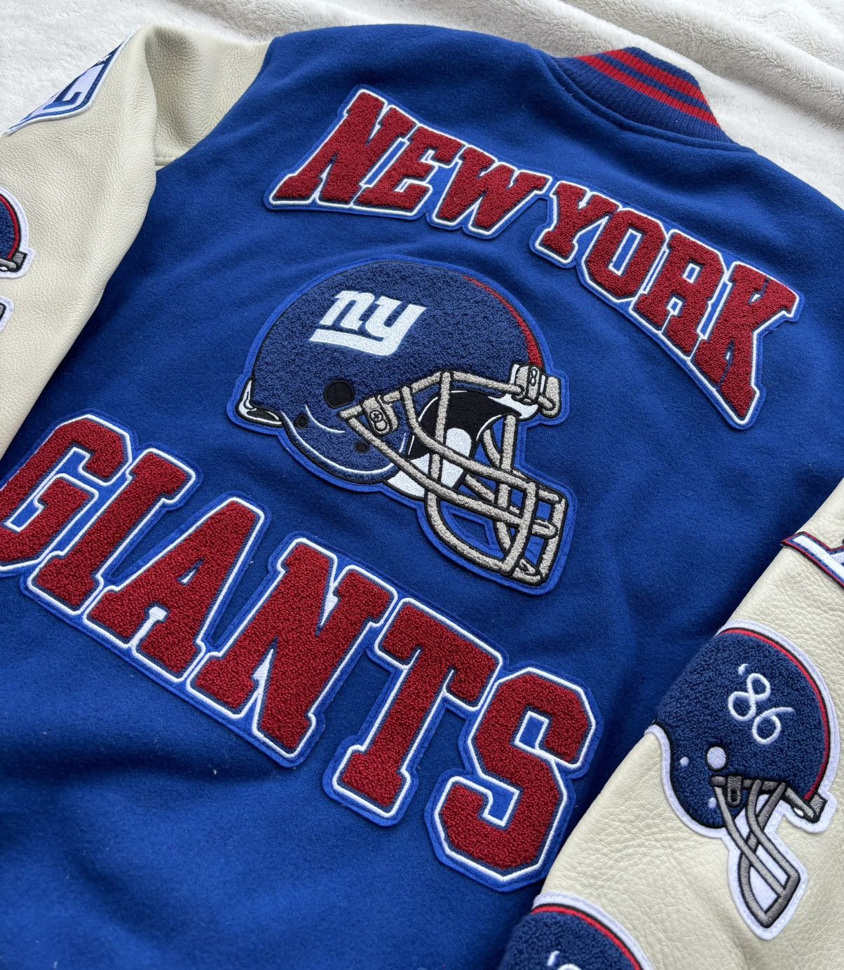 October's Very Own OVO x NFL x NY Giants Blue Varsity Jacket Size US S / EU 44-46 / 1 - 5 Thumbnail