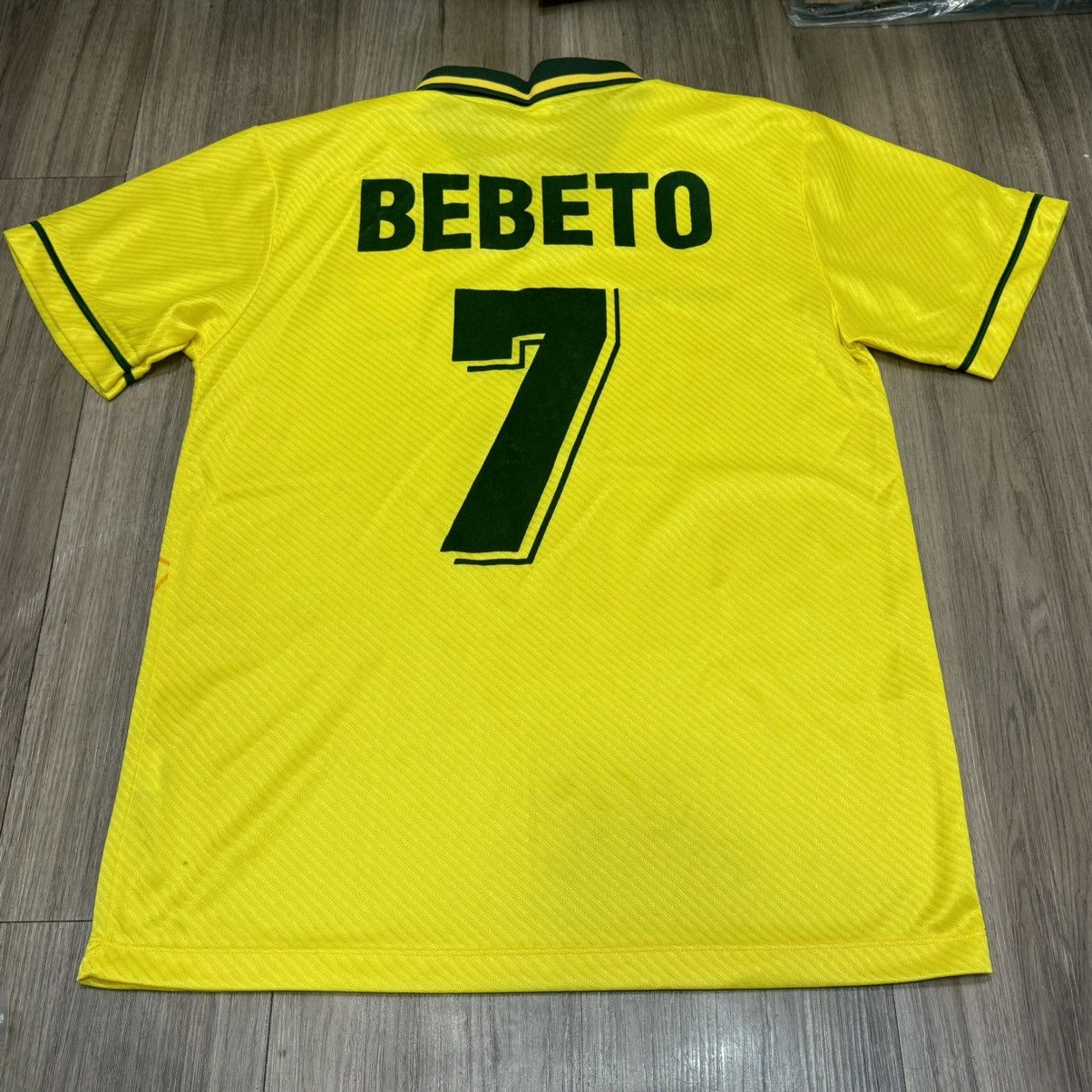 Umbro Brazil 94/96 home shirt #7 Bebeto Size US L / EU 52-54 / 3 - 2 Thumbnail