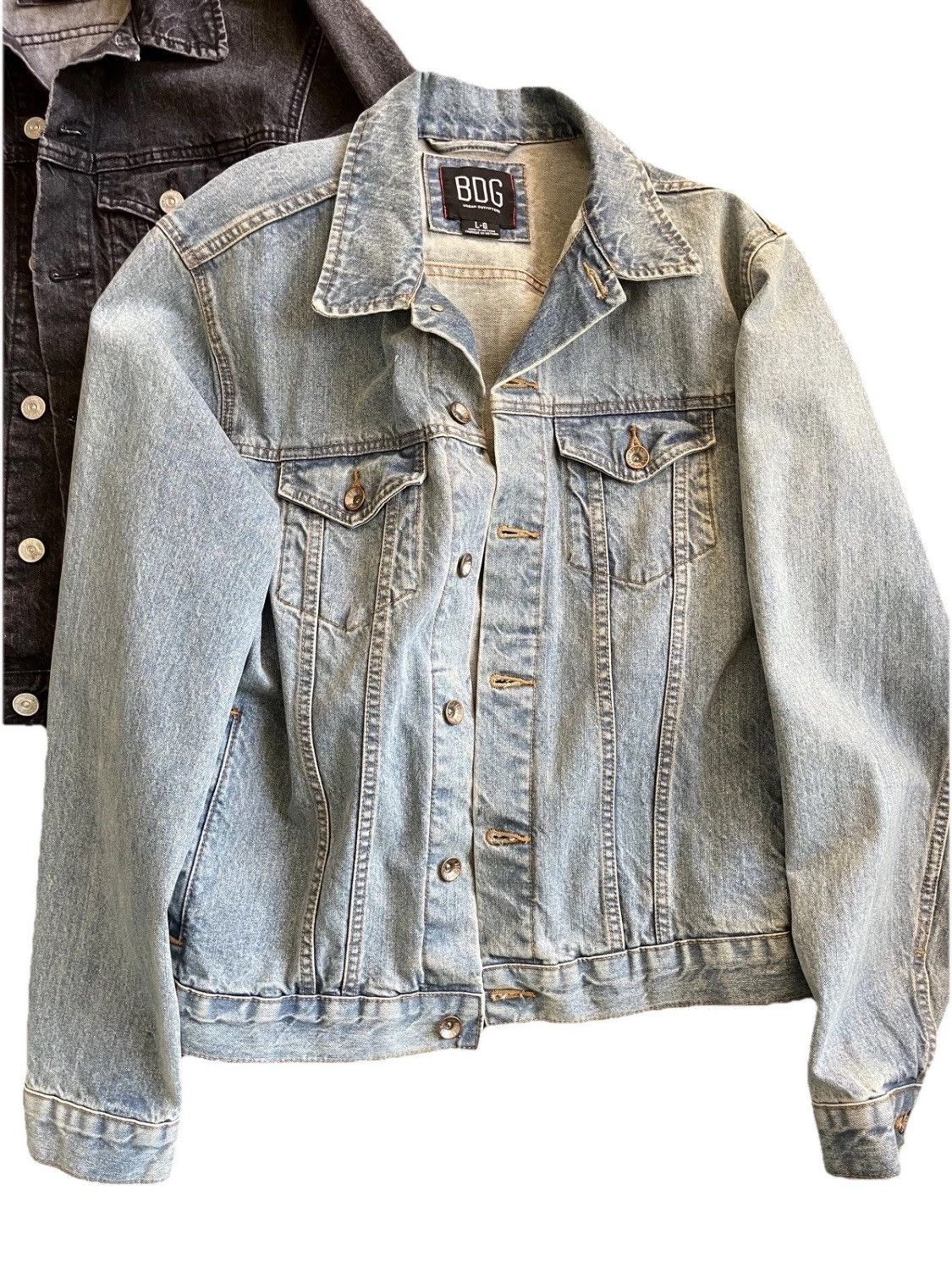 Bdg BDG Urban Outfitters Blue Light WashJean Trucker Jacket Size US L / EU 52-54 / 3 - 1 Thumbnail
