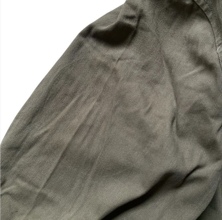RRL Ralph Lauren olive green hbt military field jacket embroidered patches. Size US M / EU 48-50 / 2 - 11 Thumbnail